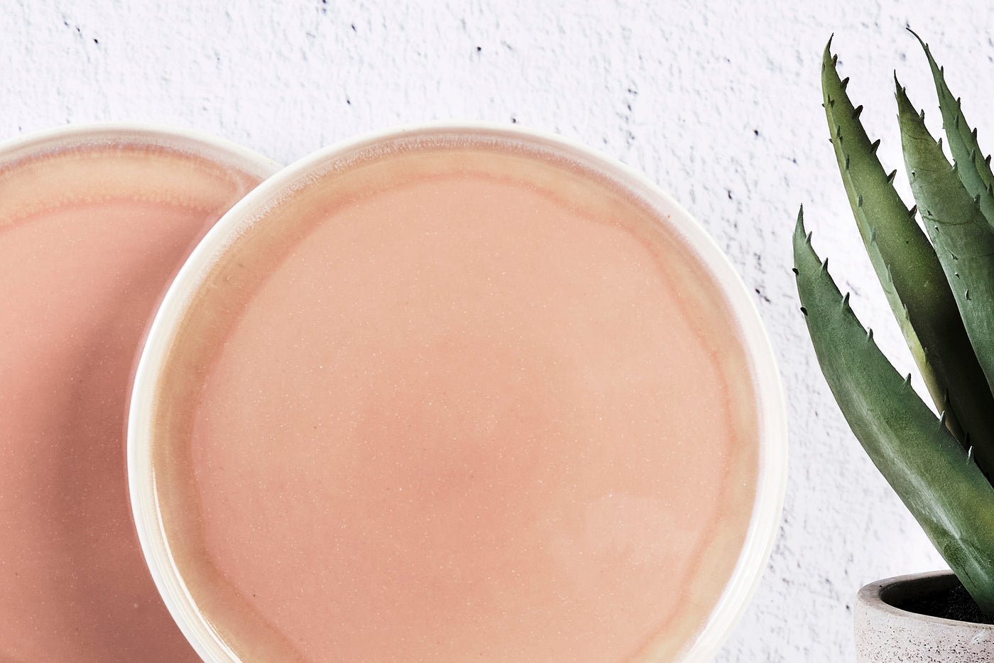 Oxygen plate ø21.5cm - 6 pieces - powder pink BJORN Pink