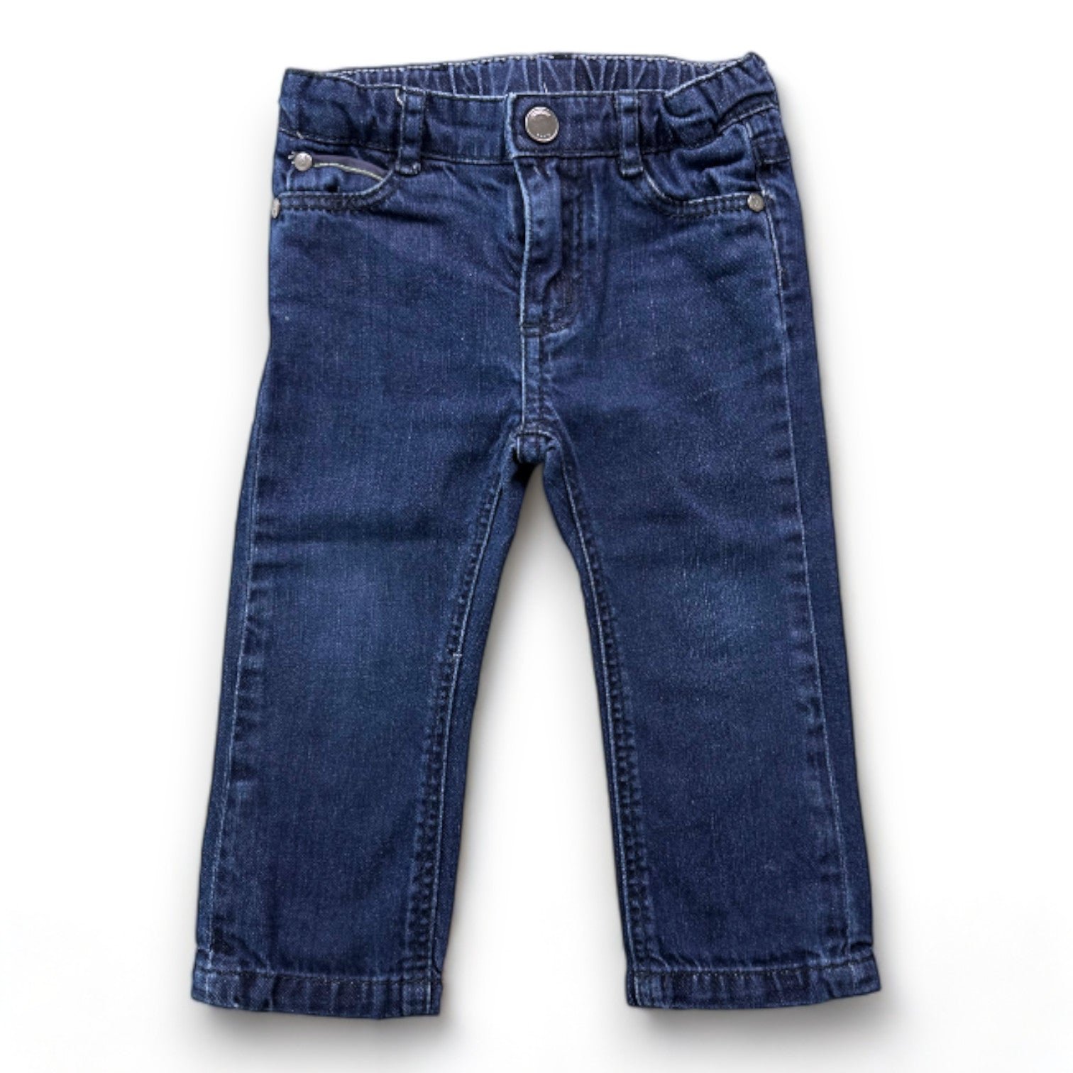 Blue baby pants - 12 months JACADI - Seconde Main Blue