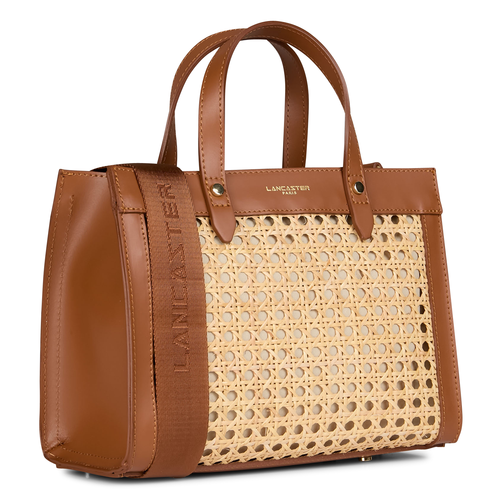 Sac cabas en cuir LANCASTER PARIS Marron