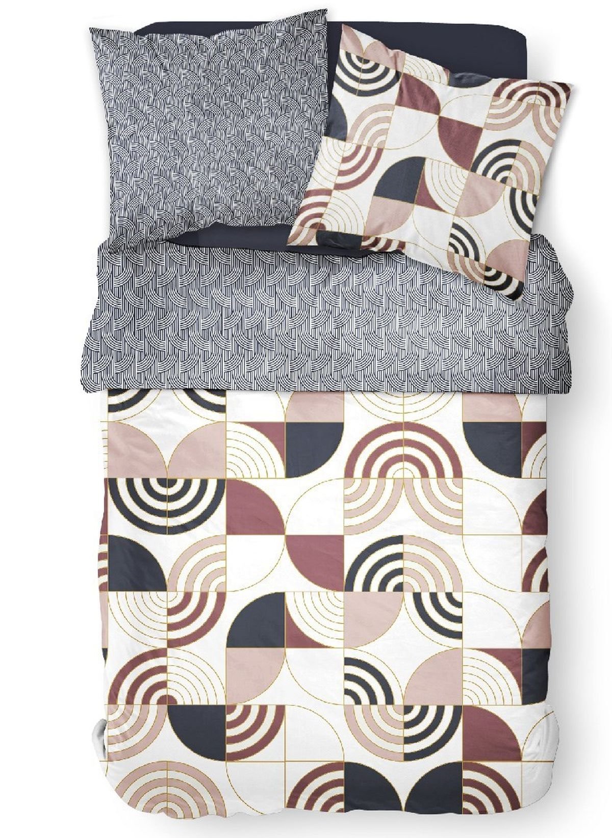 Printed cotton bedding set TODAY LINGE DE MAISON White