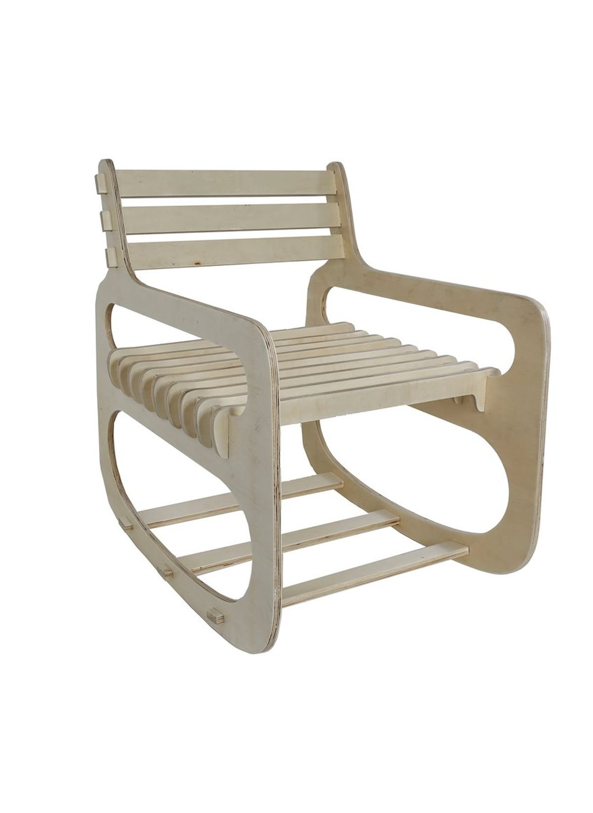Plywood rocking chair FACTORY Beige