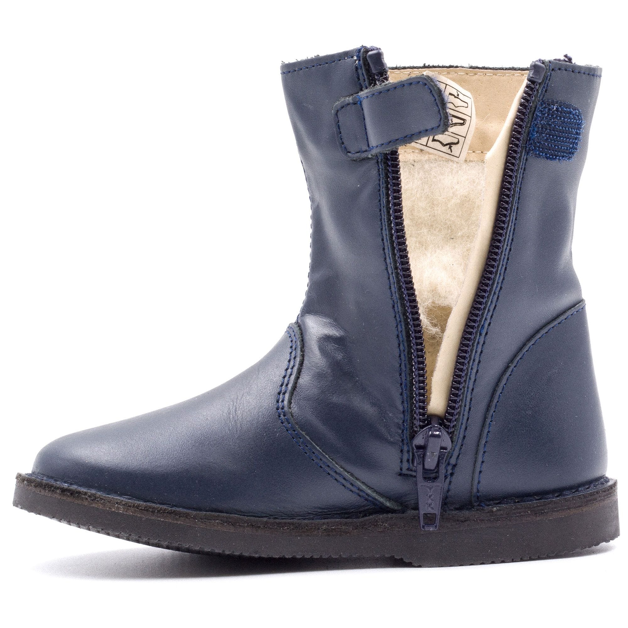 Baby fur-lined boots Boni & Sidonie Blue