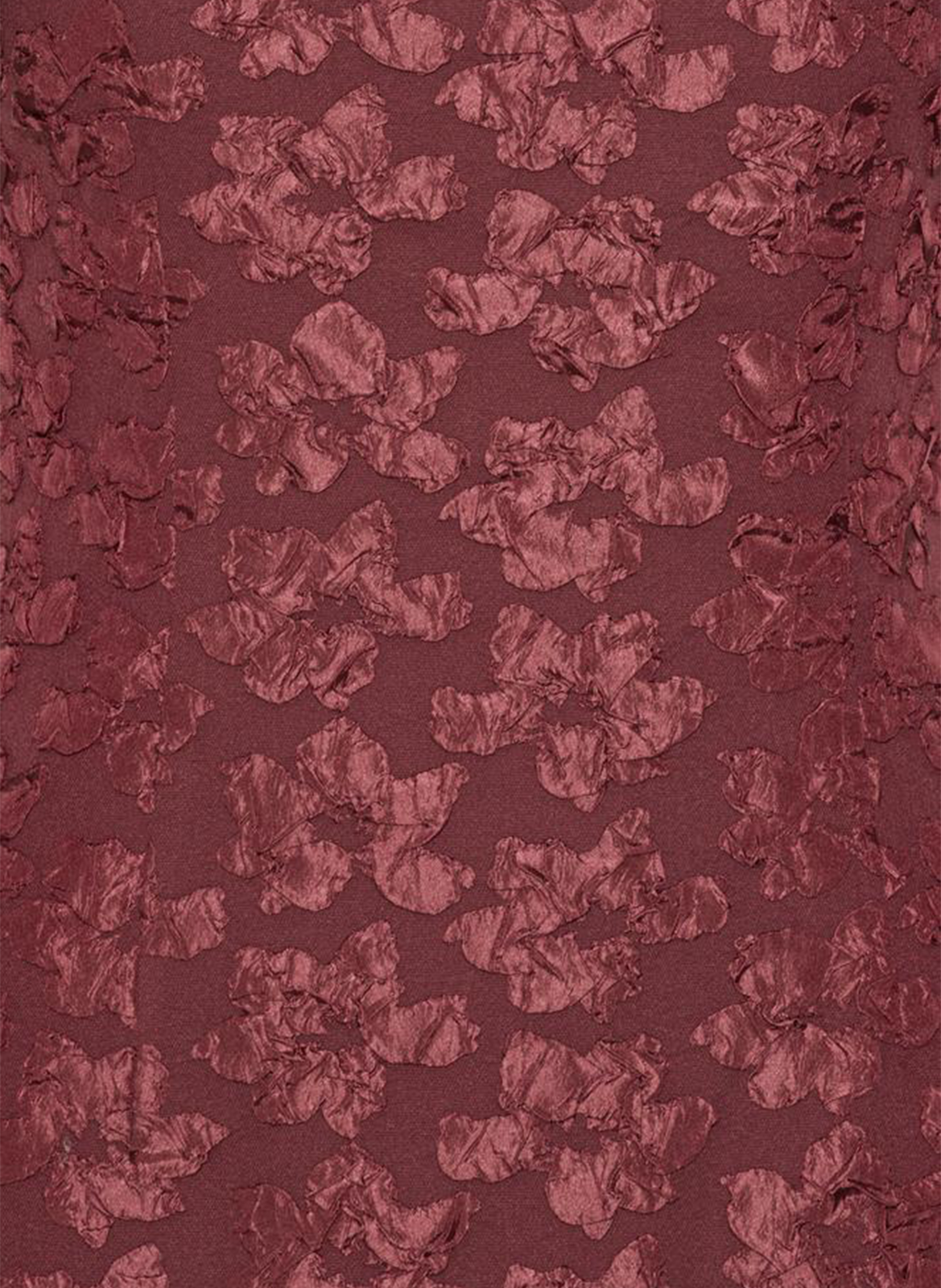 Robe longue col rond en jacquard ROTATE Marron