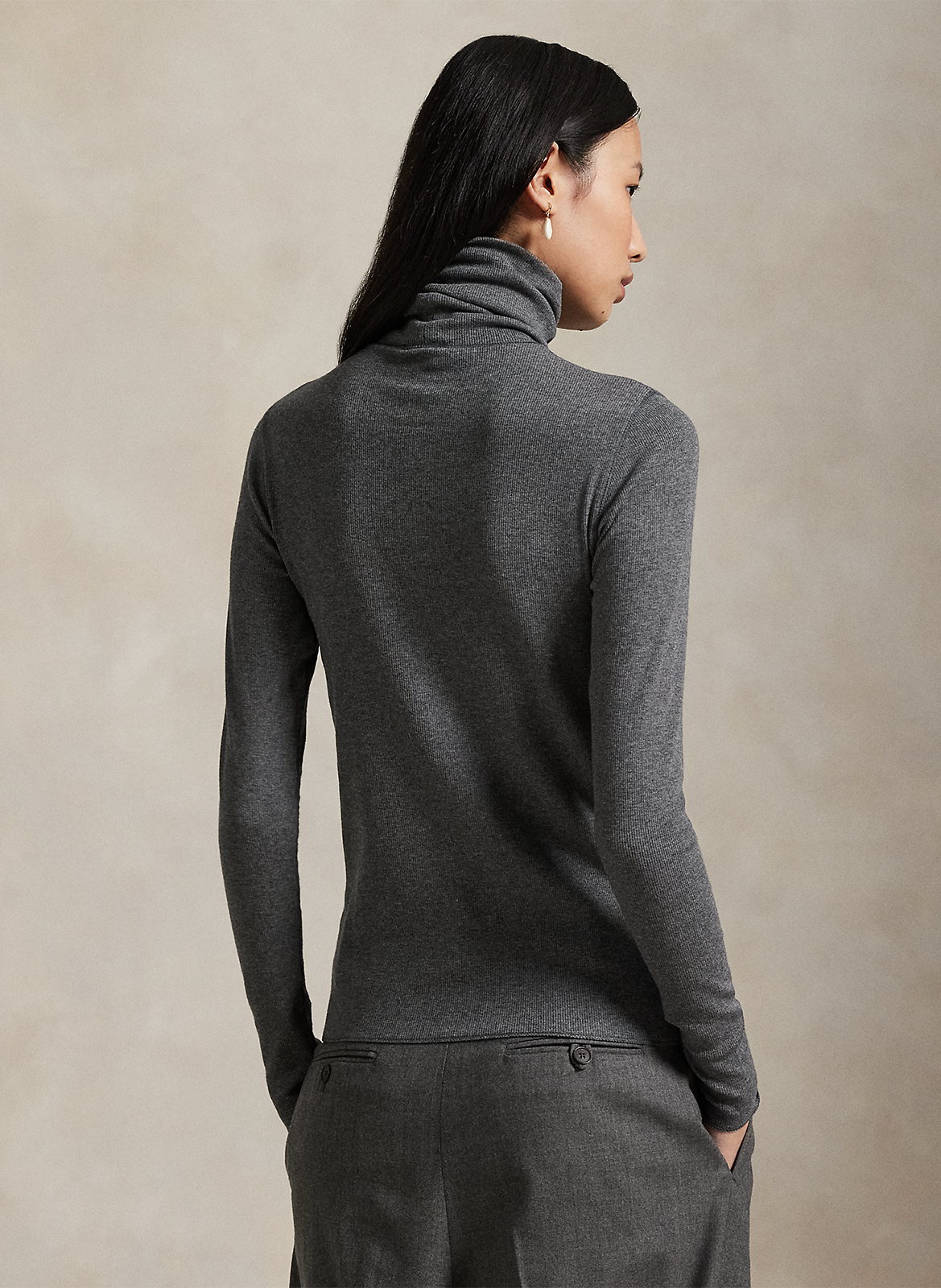 Pull col roulé  POLO RALPH LAUREN Gris