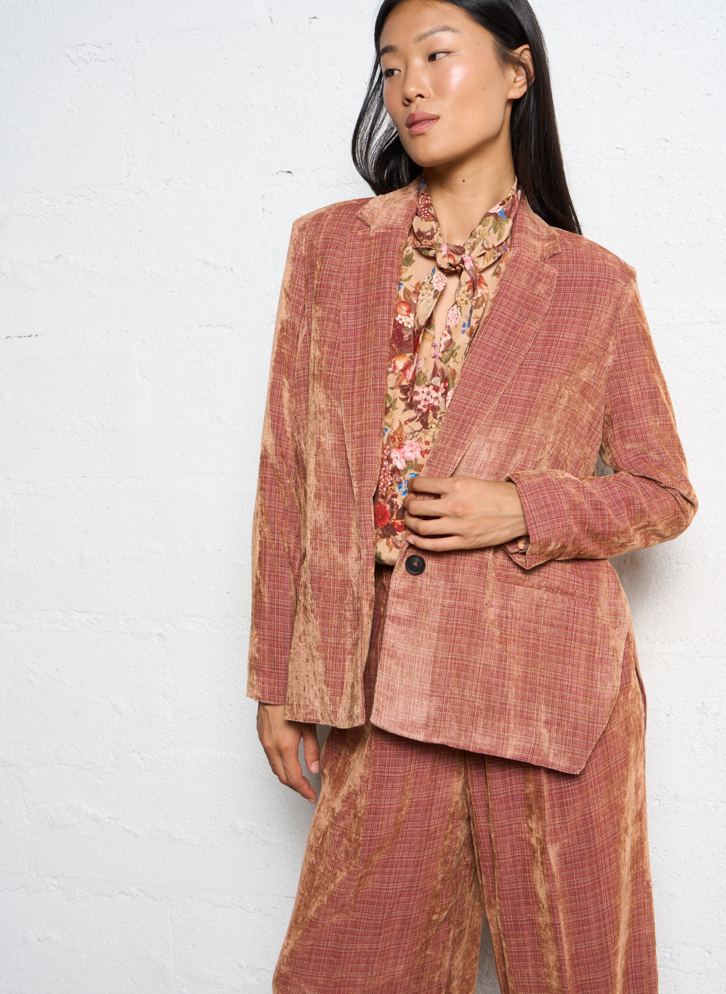 Veste col tailleur  MOMONI Rose