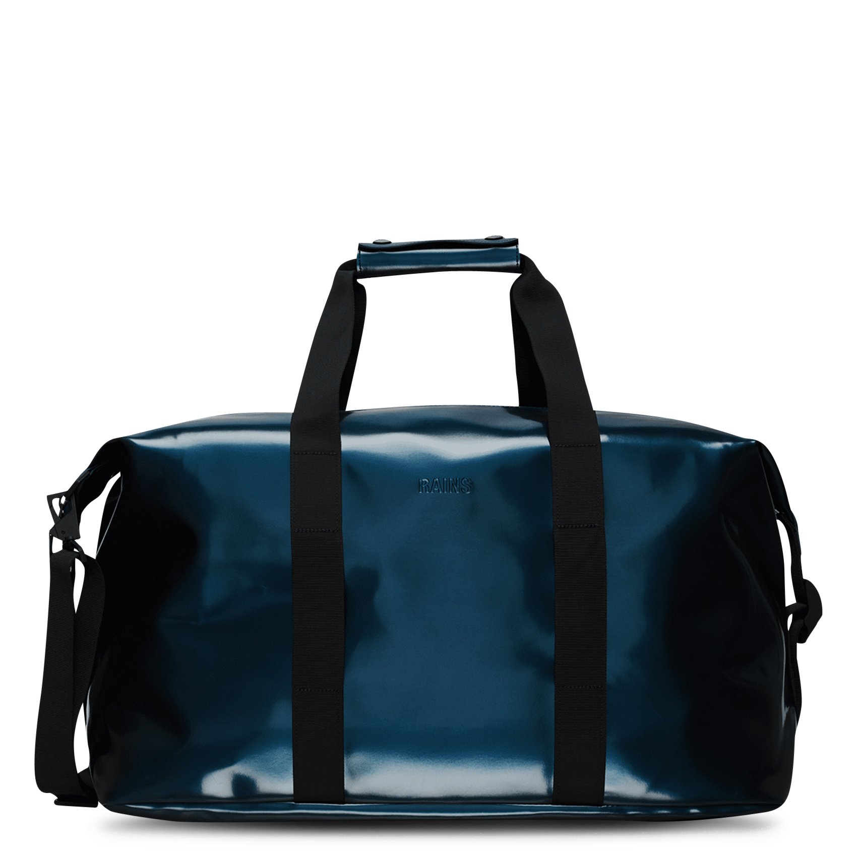 Faux-leather weekend bag RAINS Blue