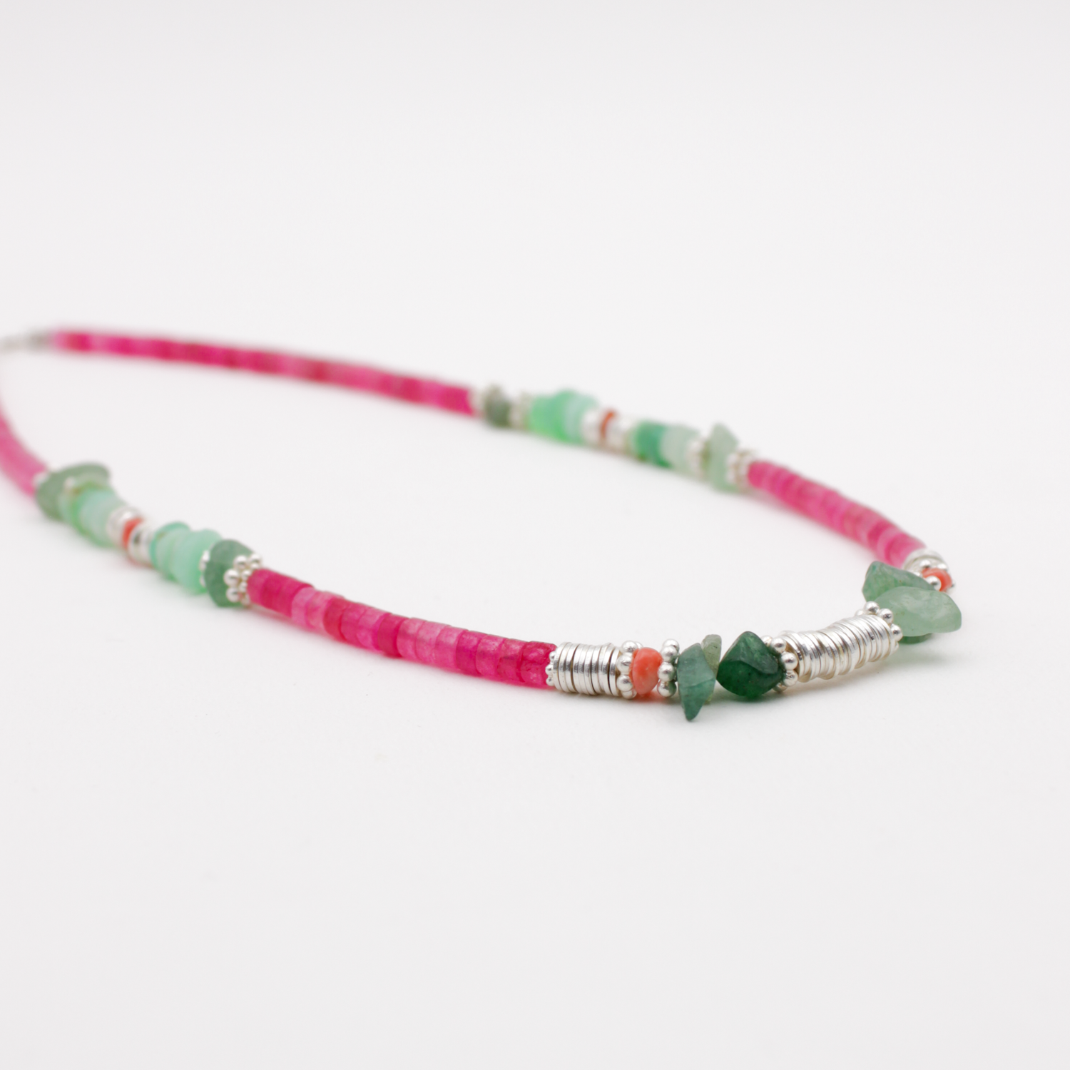 Collier heishi - flora L'ATELIER DES DAMES Argent