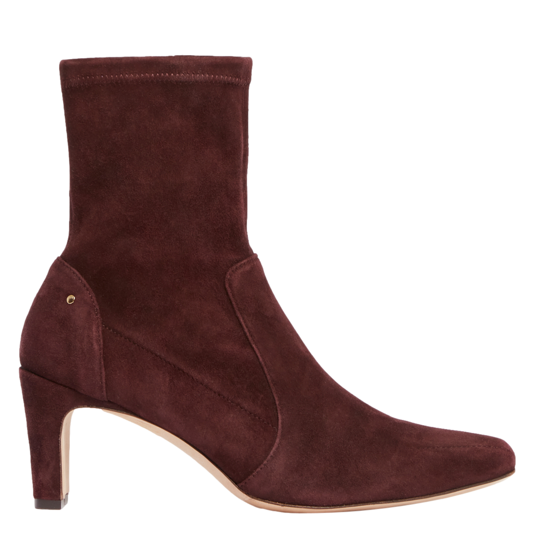 Effen leren enkellaarzen met textuur VANESSA BRUNO