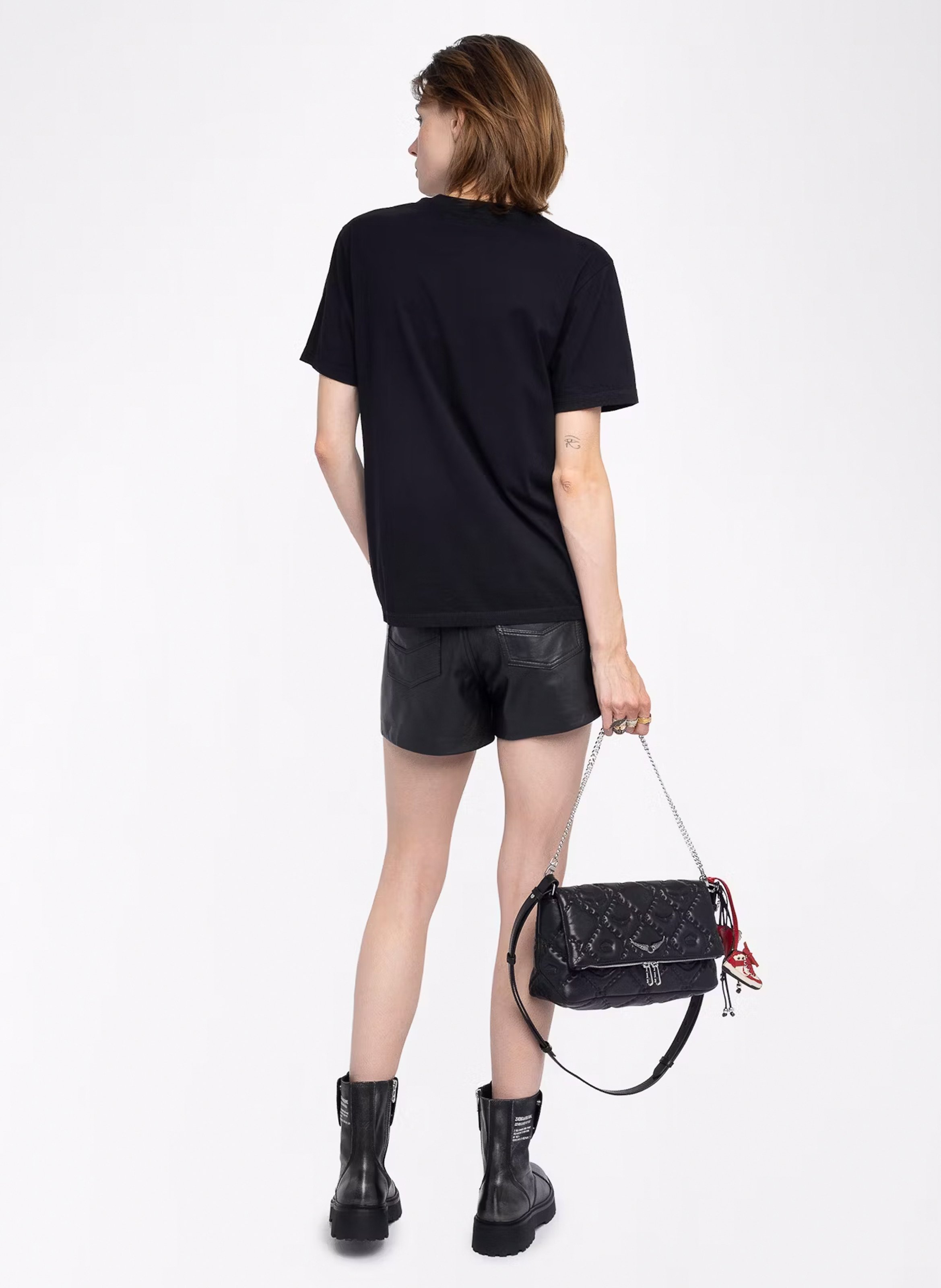 Tee-shirt oversize en coton sérigraphié ZADIG&VOLTAIRE Noir