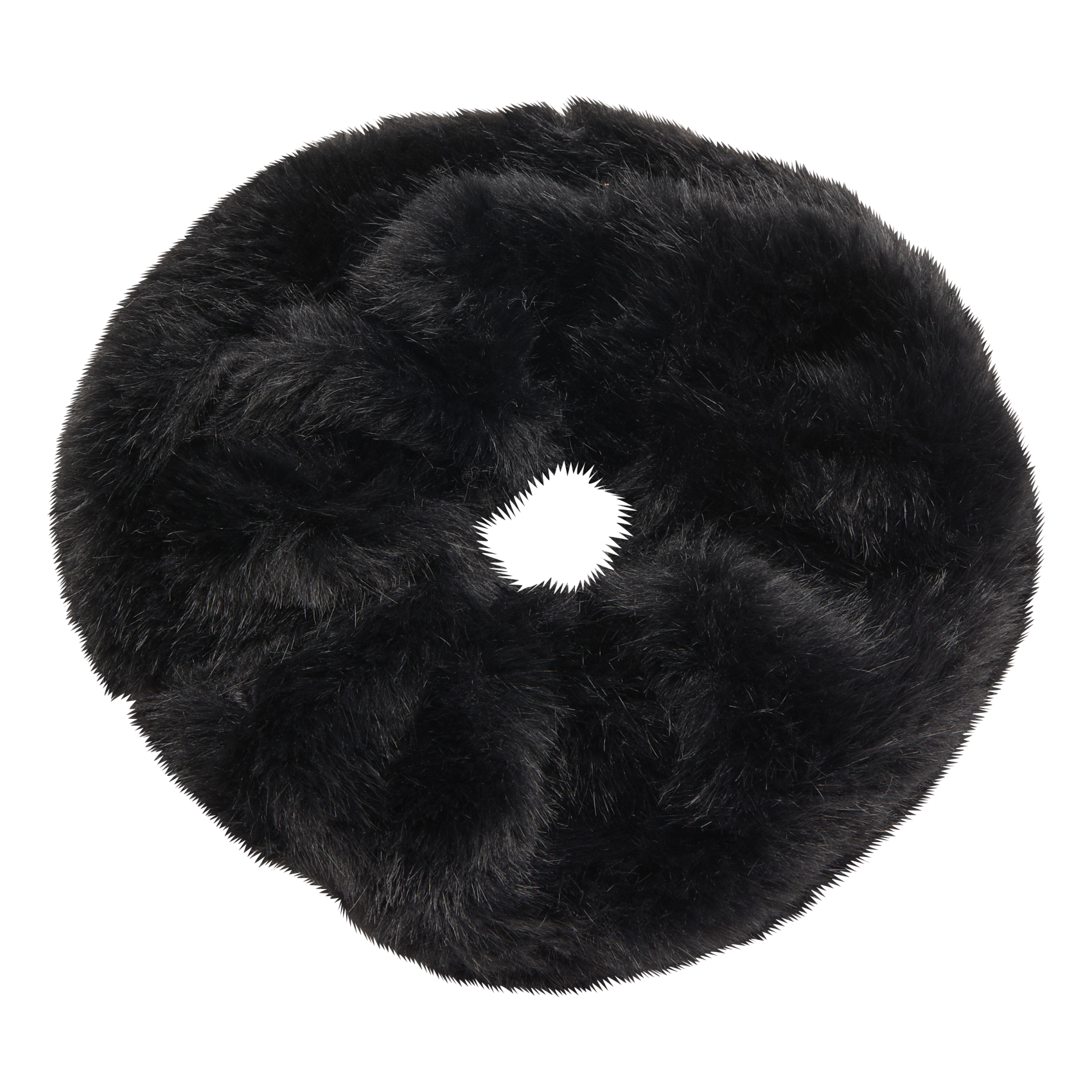 Haarband met bontlook AU PRINTEMPS PARIS Zwart