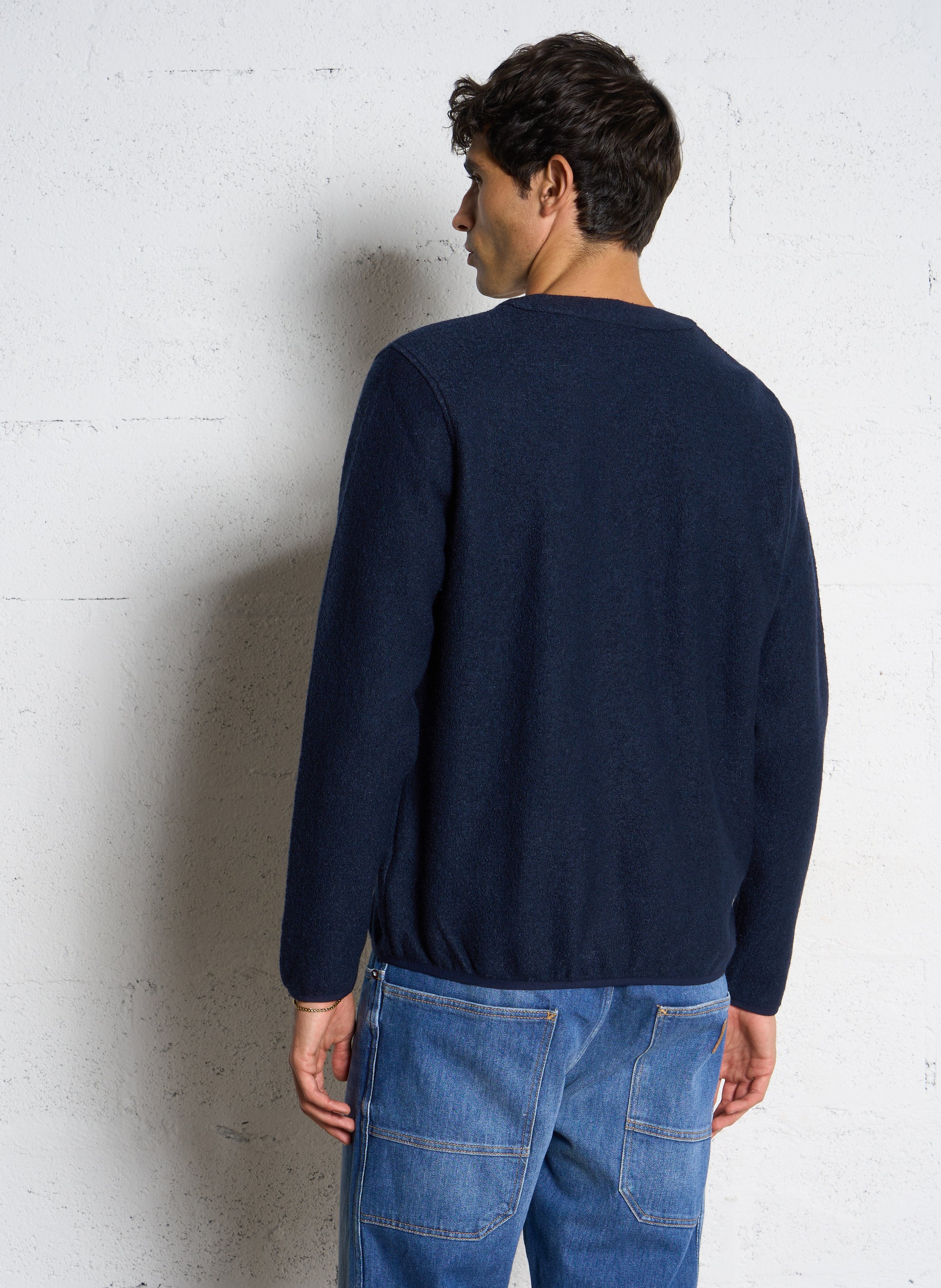 Gilet oversize scollo a V LE TEMPS DES CERISES Blu