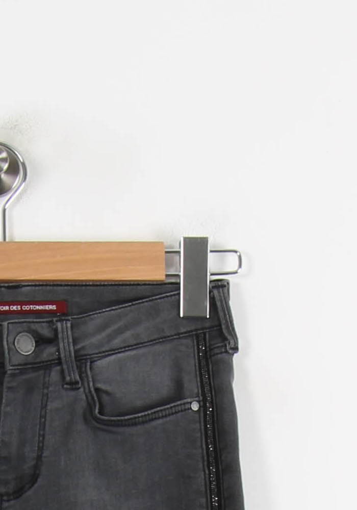 Cropped slim jeans with studs COMPTOIR DES COTONNIERS - Seconde main Grey