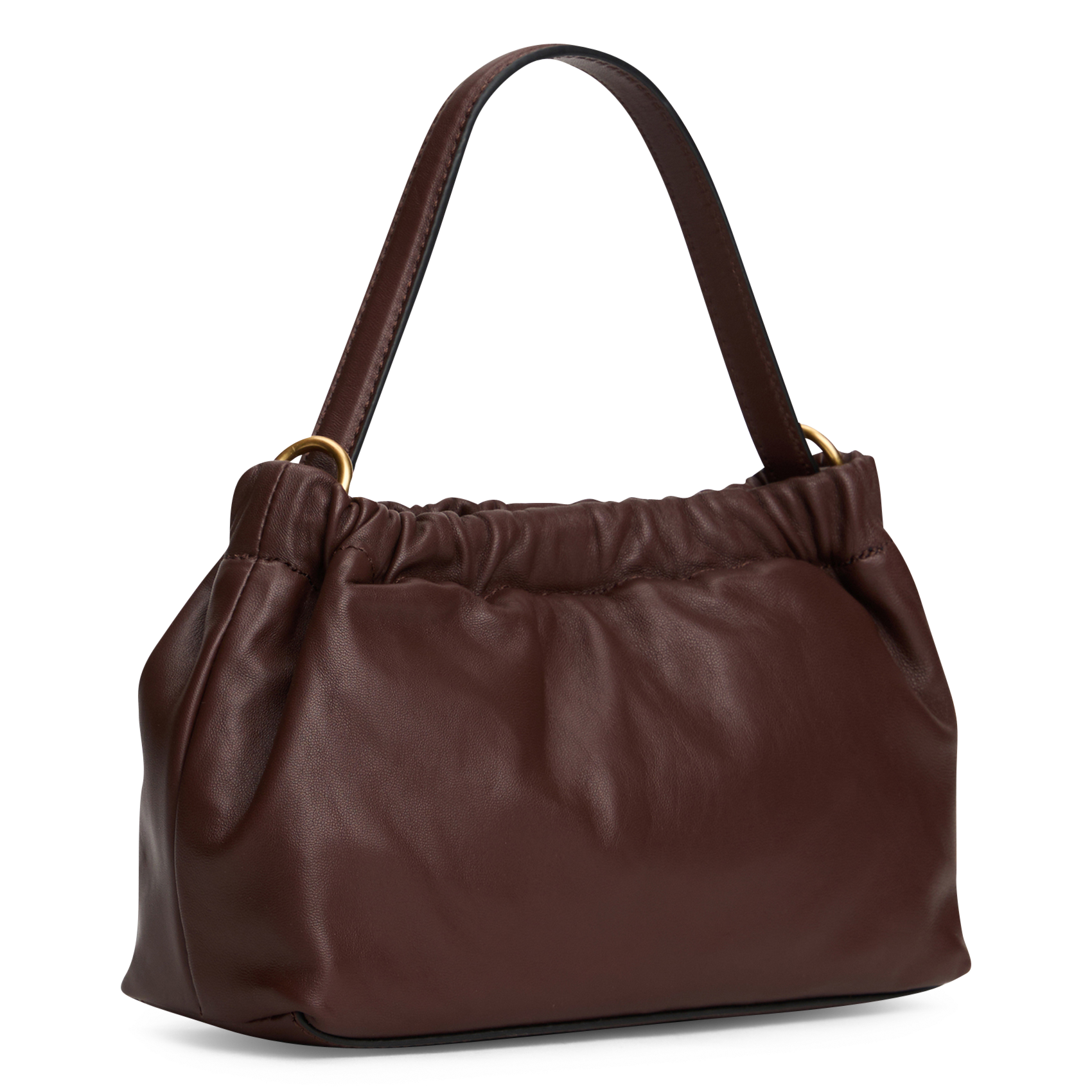 Sac bandoulière en cuir souple TOMMY HILFIGER Marron
