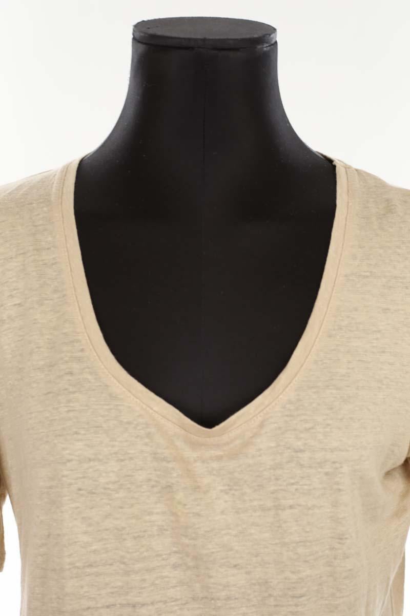 T-shirt MAJESTIC FILATURES - SECONDE MAIN Beige