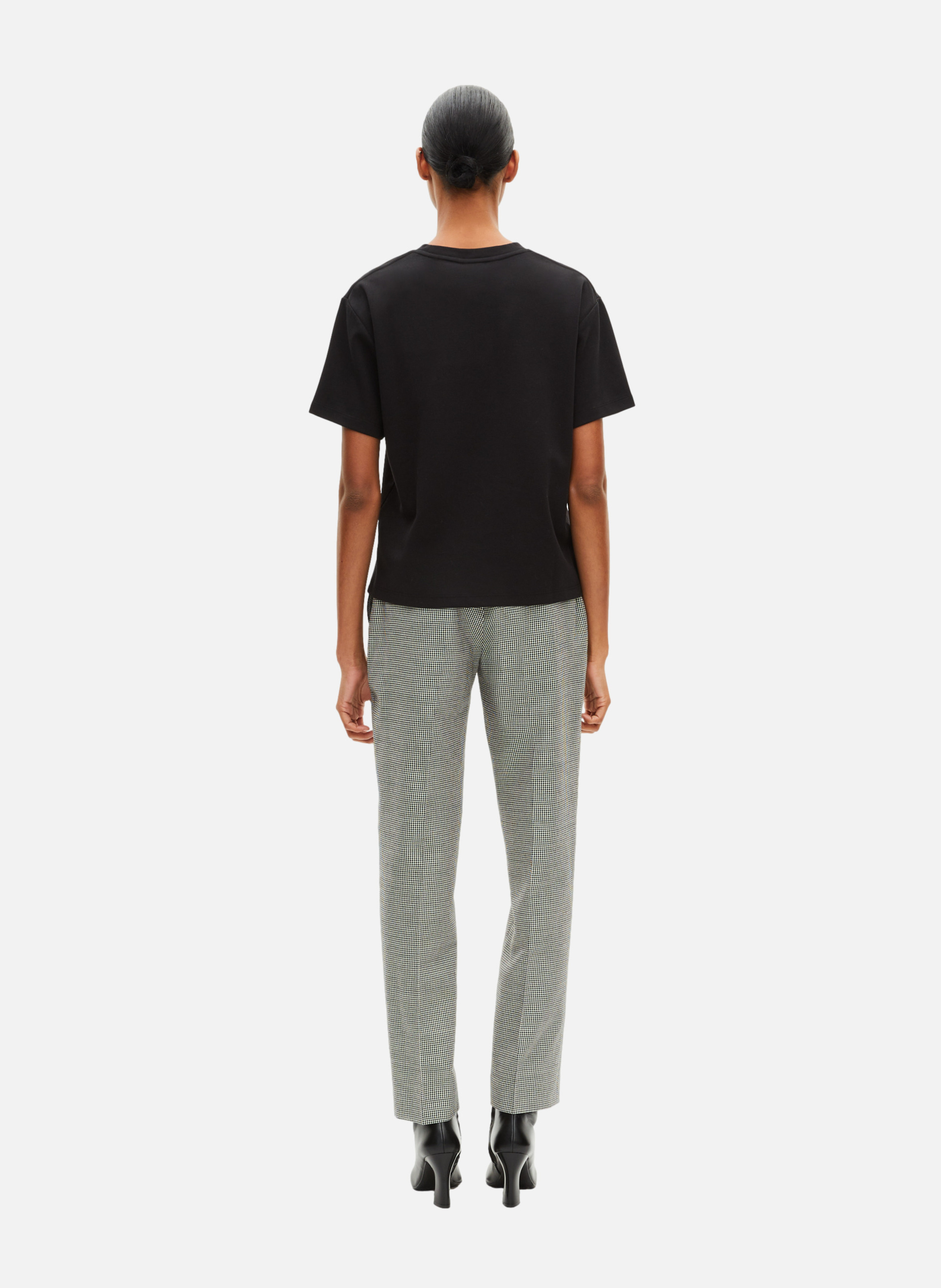 Straight fit cotton blend t-shirt THE KOOPLES Black