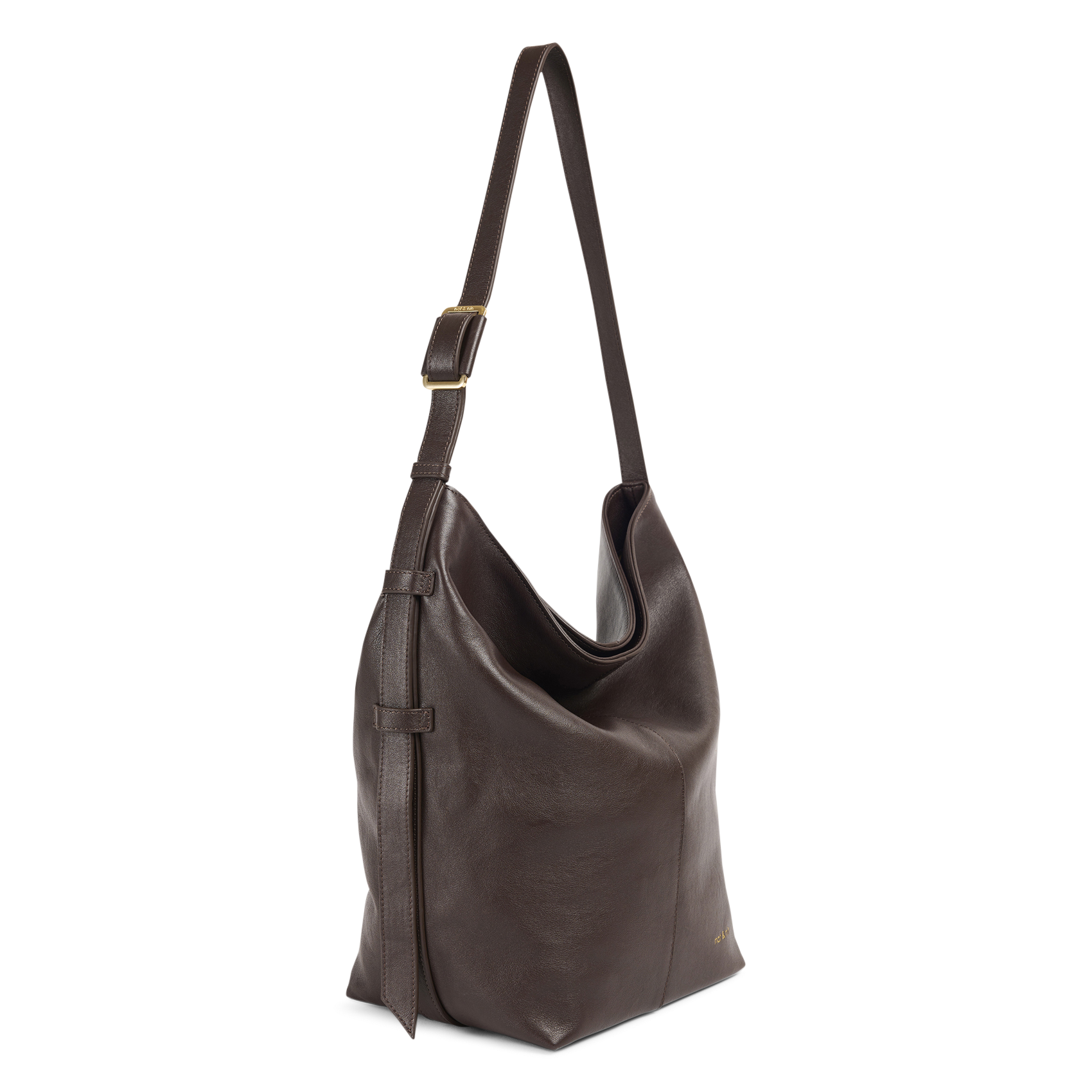 Sac seau en cuir NAT & NIN Marron