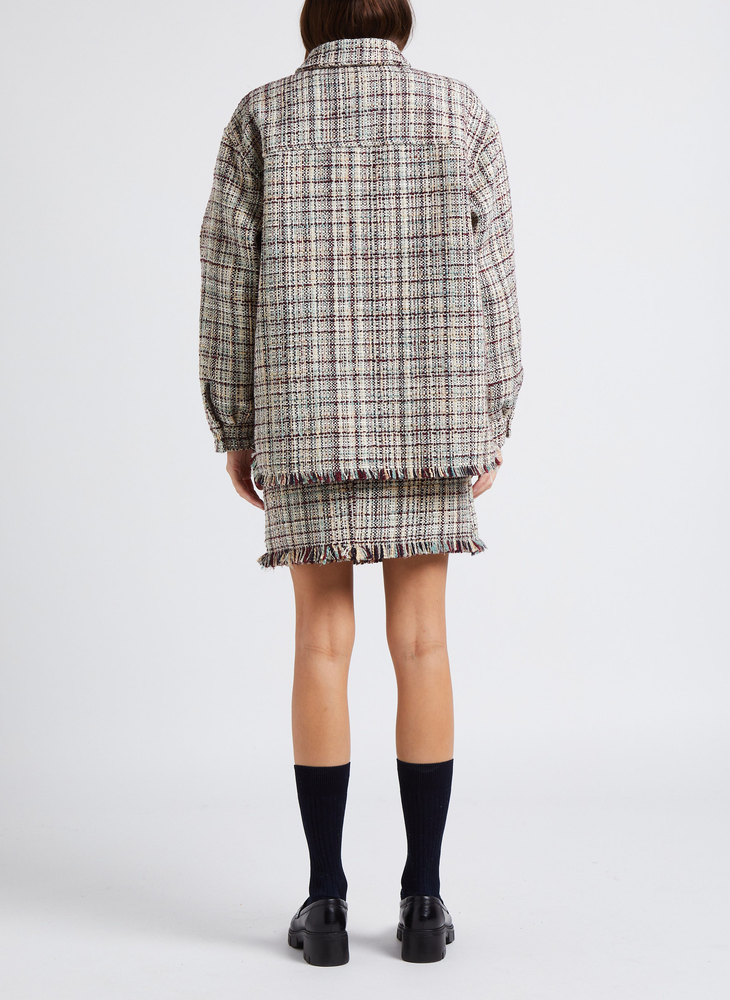 Surchemise col classique en tweed  SCOTCH AND SODA Beige