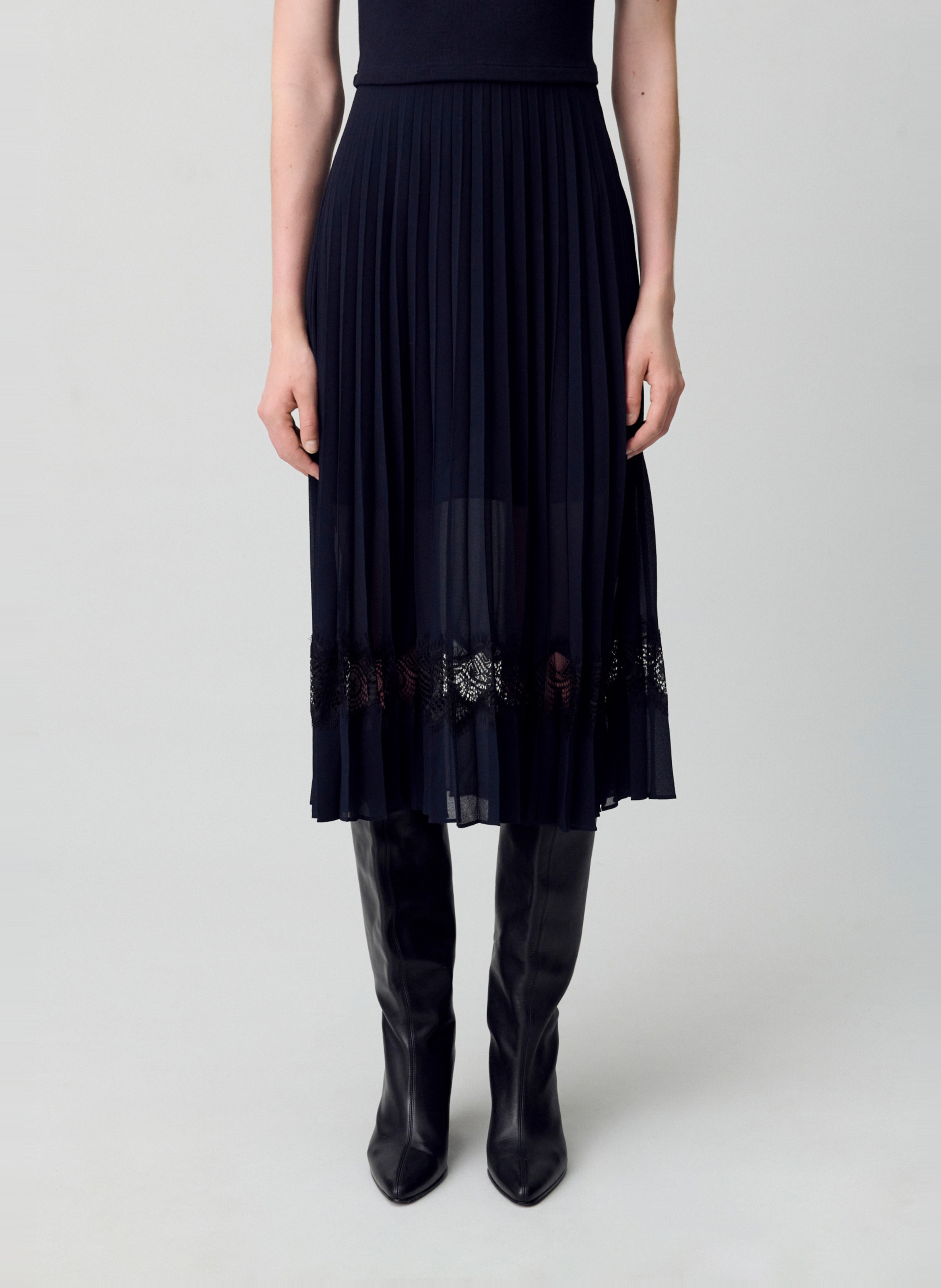 Robe longue à jupe plissée CLAUDIE PIERLOT Multicolore