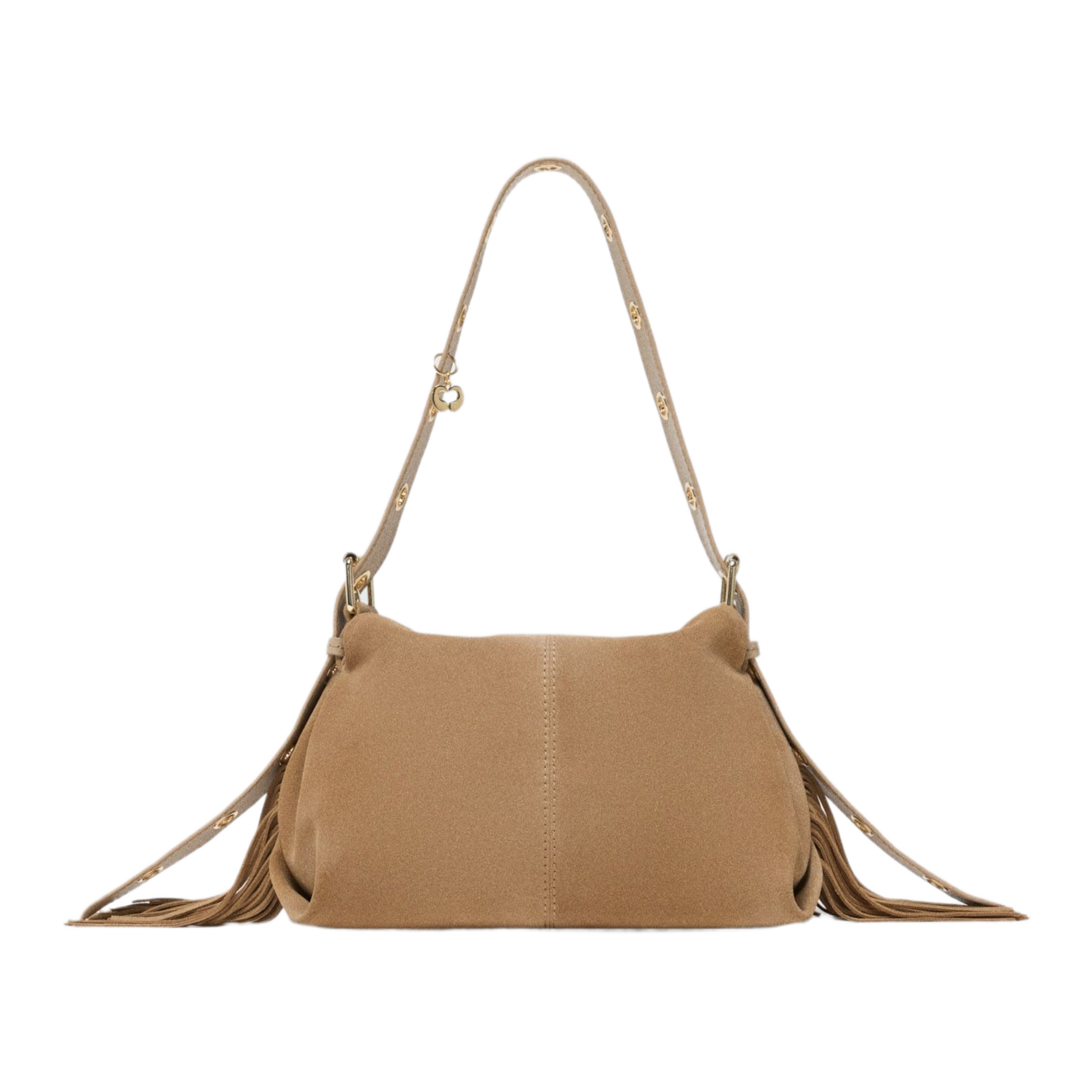 Leren clutch MAJE Bruin