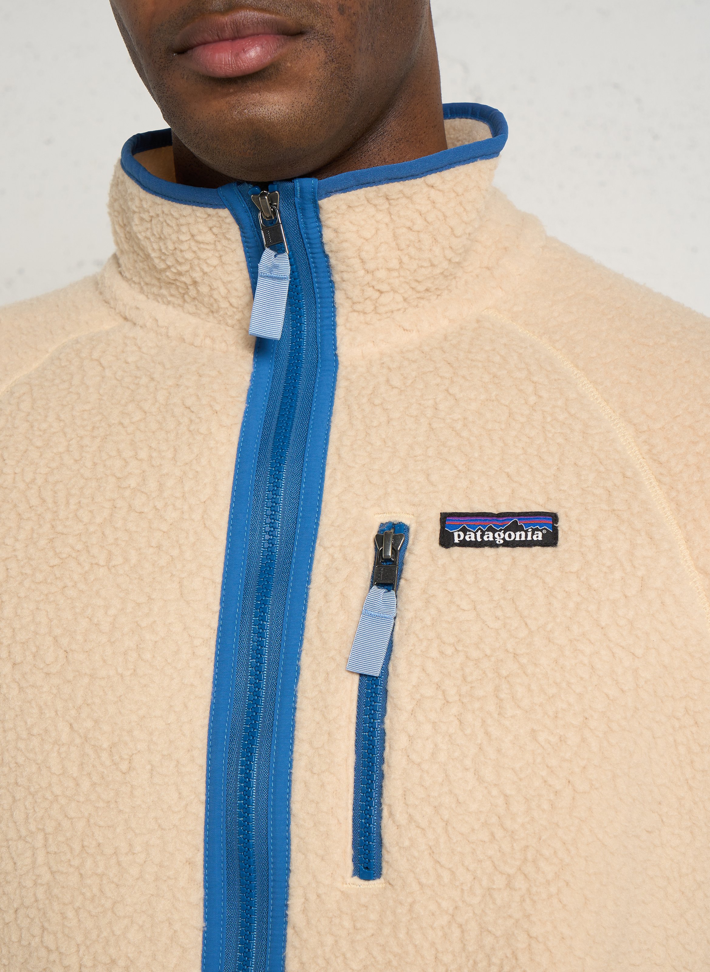Strukturierte Fleecejacke mit Stehkragen PATAGONIA Beige
