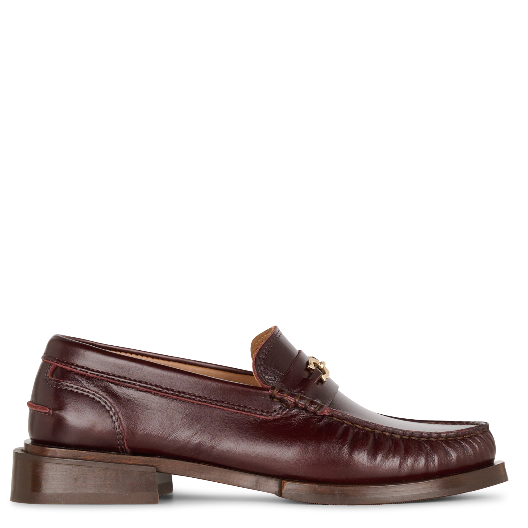 Mokassins aus Leder mit Horsebit-Detail BOBBIES Braun