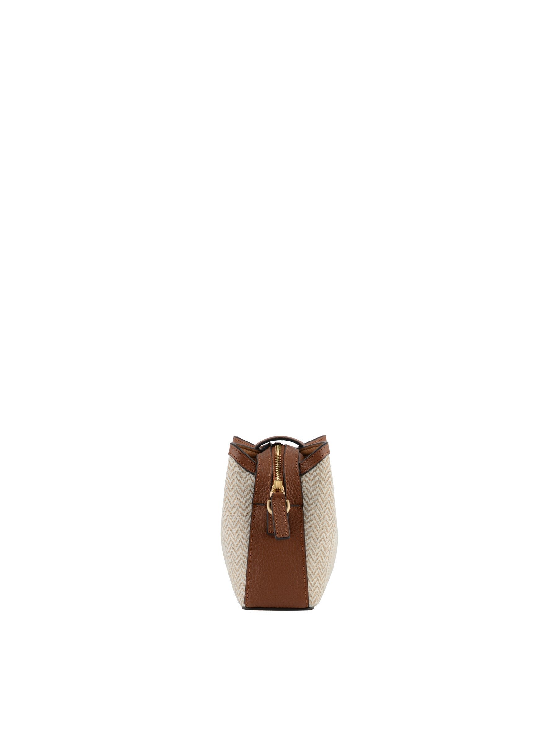 Calfskin leather shoulder bag POURCHET Golden
