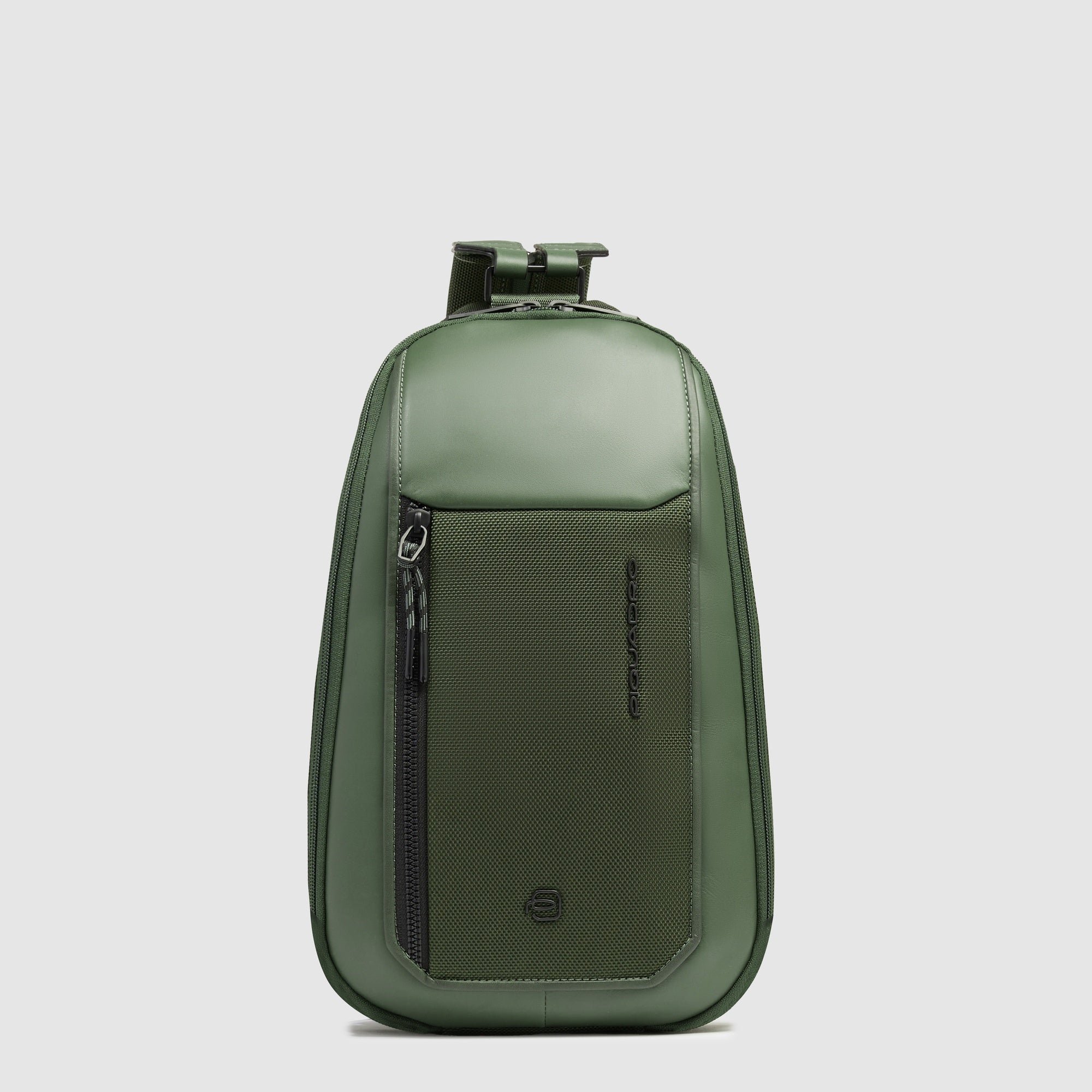 Men's chest bag made from recycled fabric Green