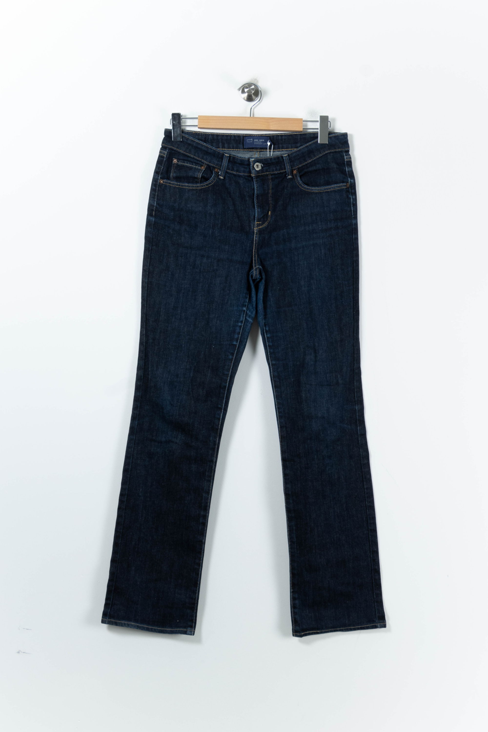 Cropped slim jeans with studs LEVI'S - Seconde main Blue