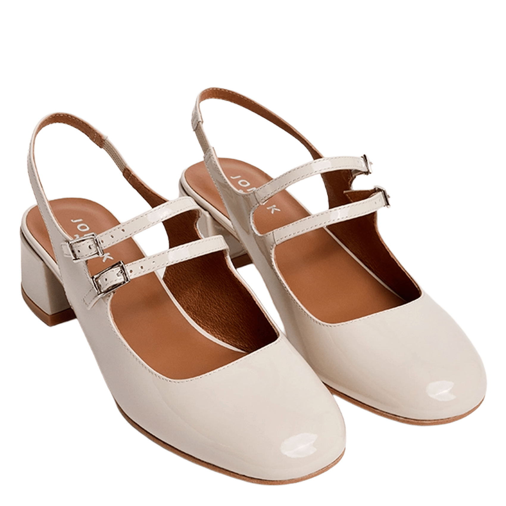 Leather babies slinbacks JONAK White