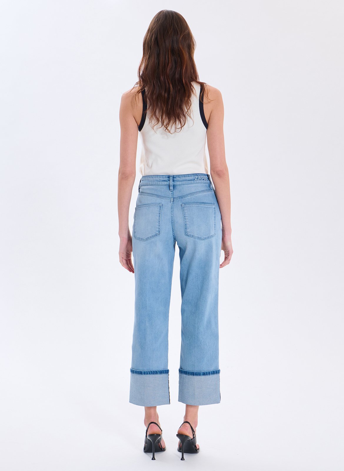 Cotton-blend straight jeans ZAPA Blue