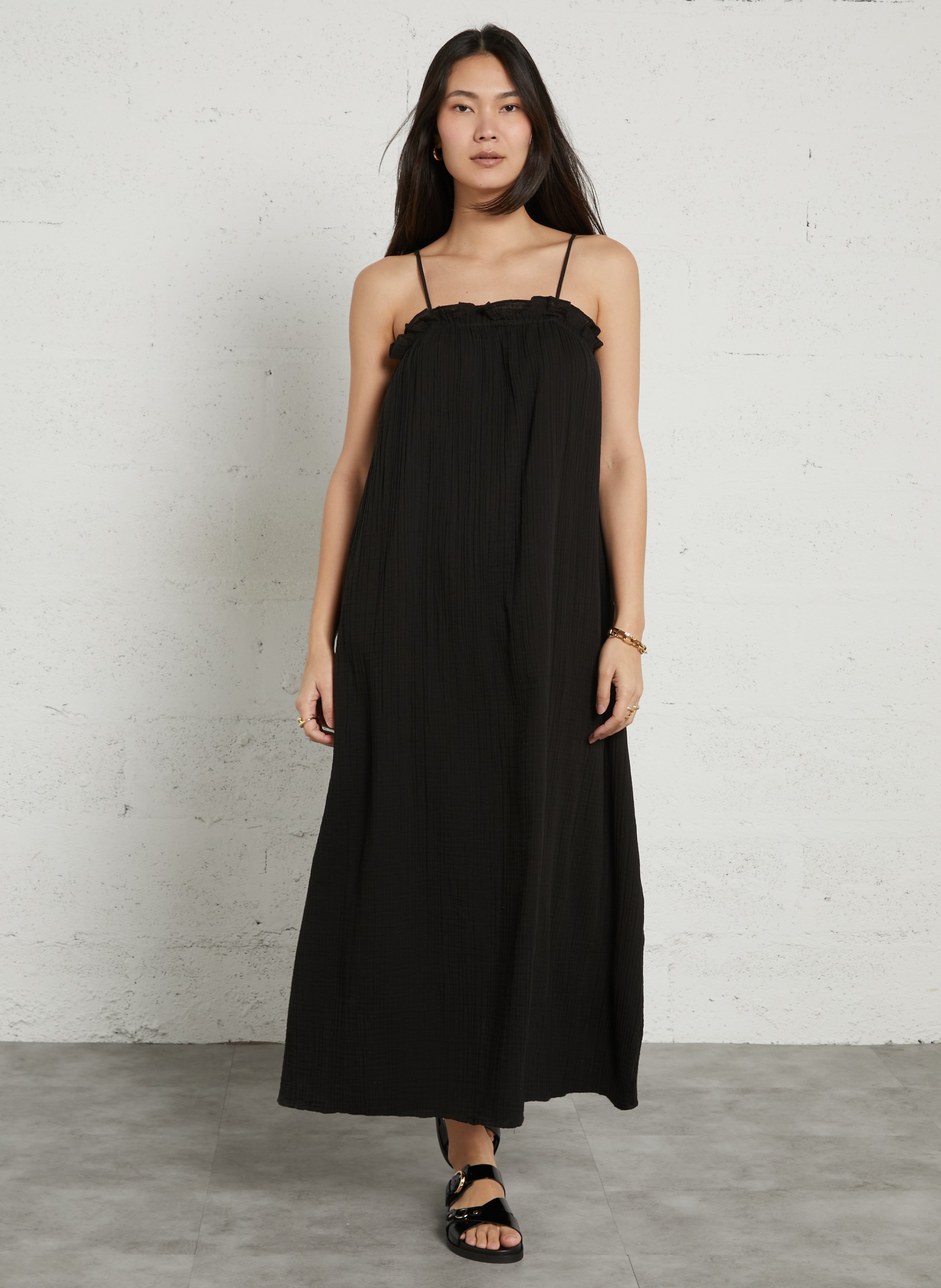 Robe midi en coton DES PETITS HAUTS