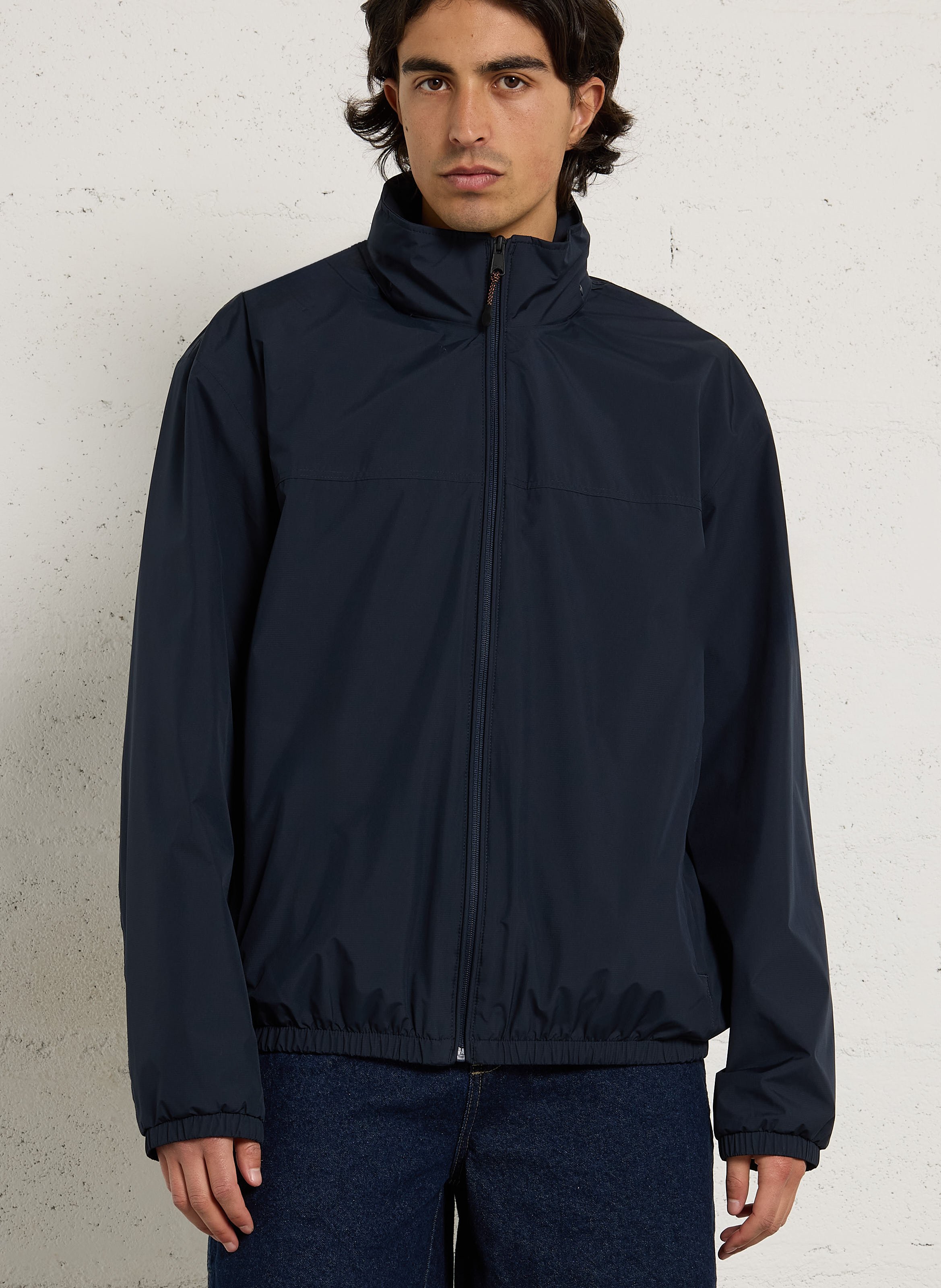 Buttoned and zipped high-neck fitted raincoat NAPAPIJRI