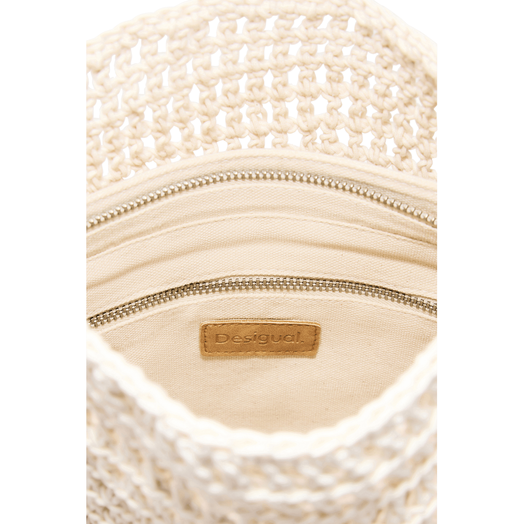 Crochet handbag DESIGUAL White