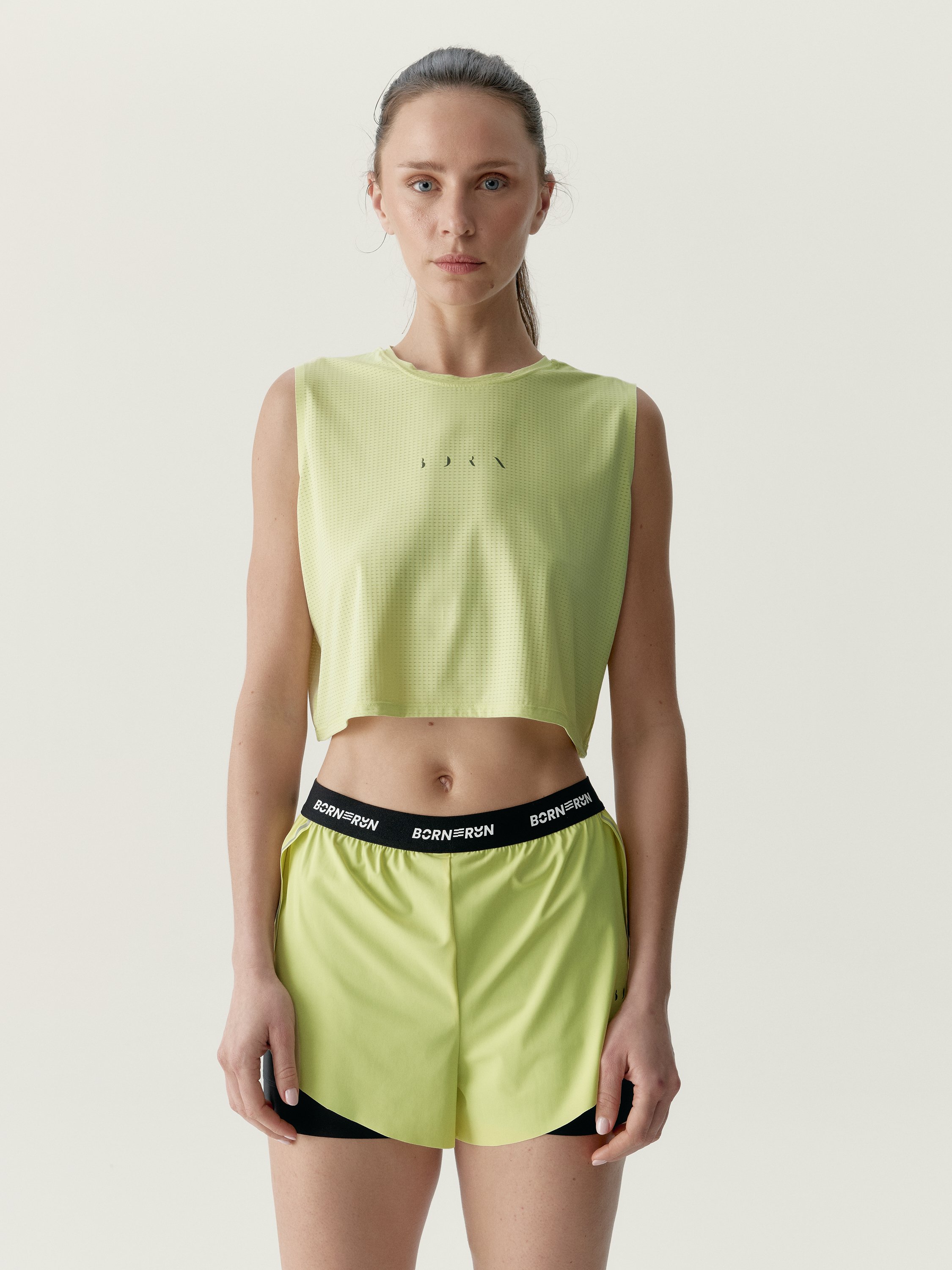 Women's running sports t-shirt by NYX Performance BORN Yellow