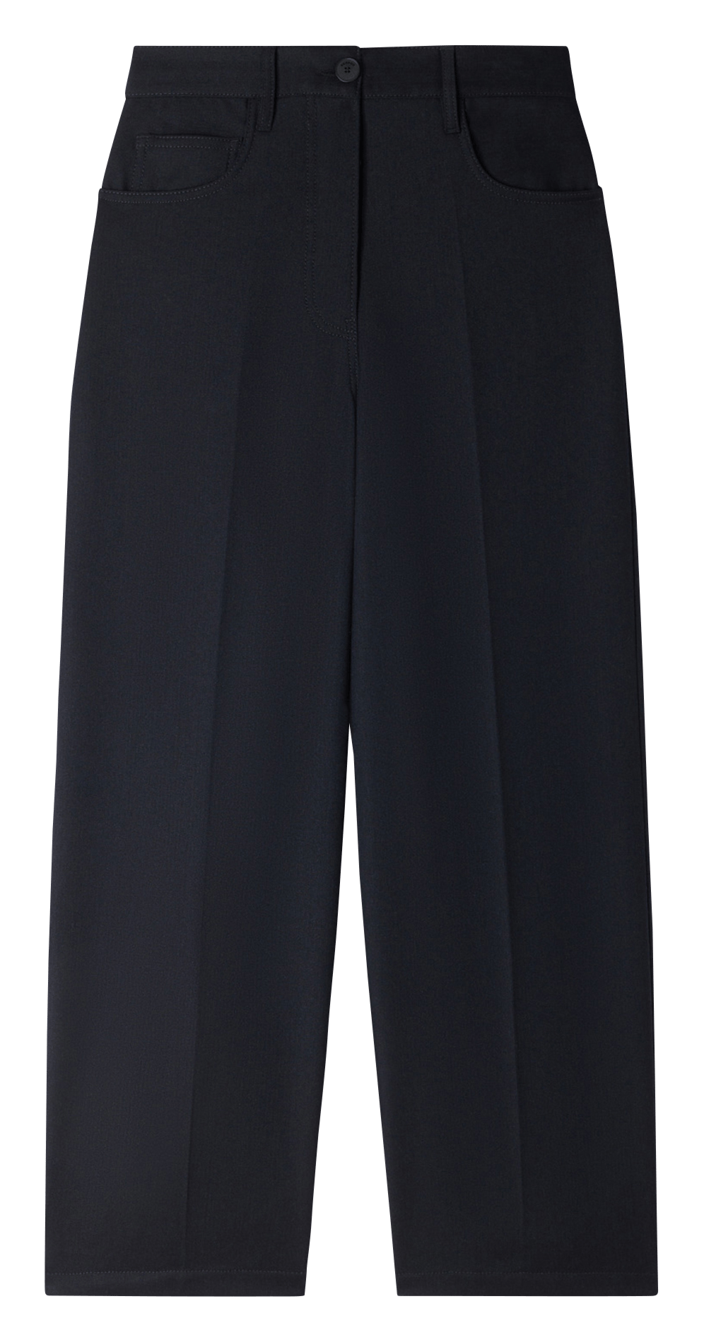 Carrotbroek van wolmix SANDRO Blauw
