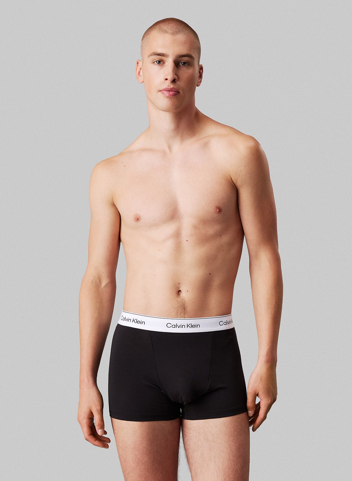 3er-Pack Boxershorts aus Baumwoll-Mix CALVIN KLEIN UNDERWEAR Blau