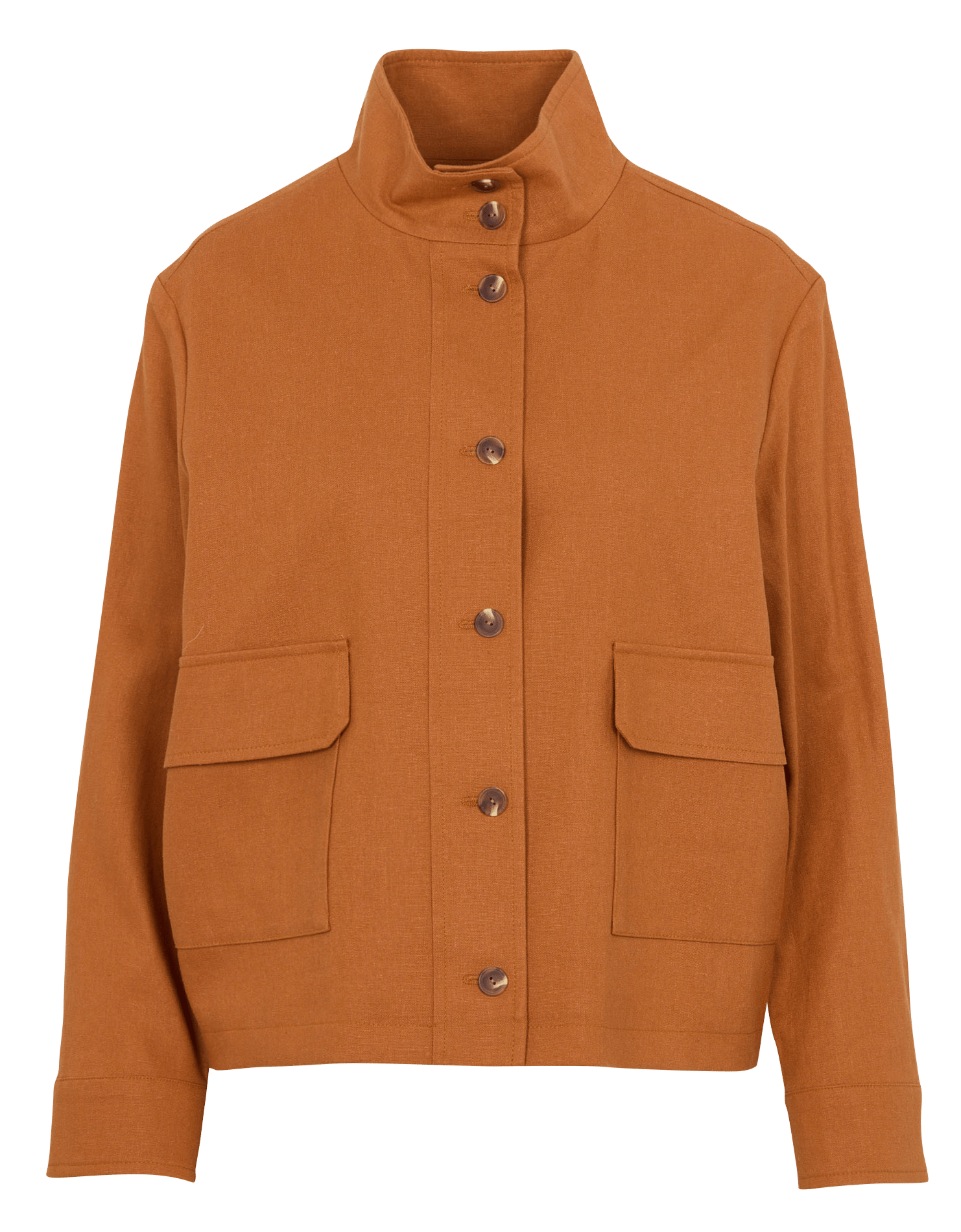 Veste col montant  en lin mélangé MAISON 123 Doré