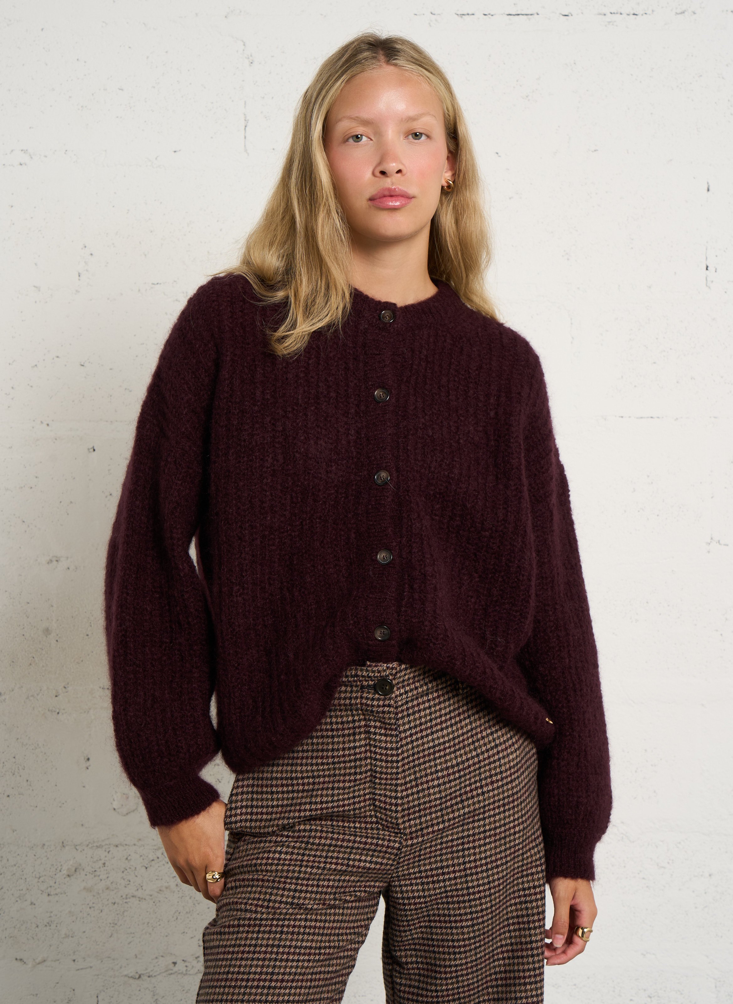 Gilet oversize en laine mélangée DES PETITS HAUTS