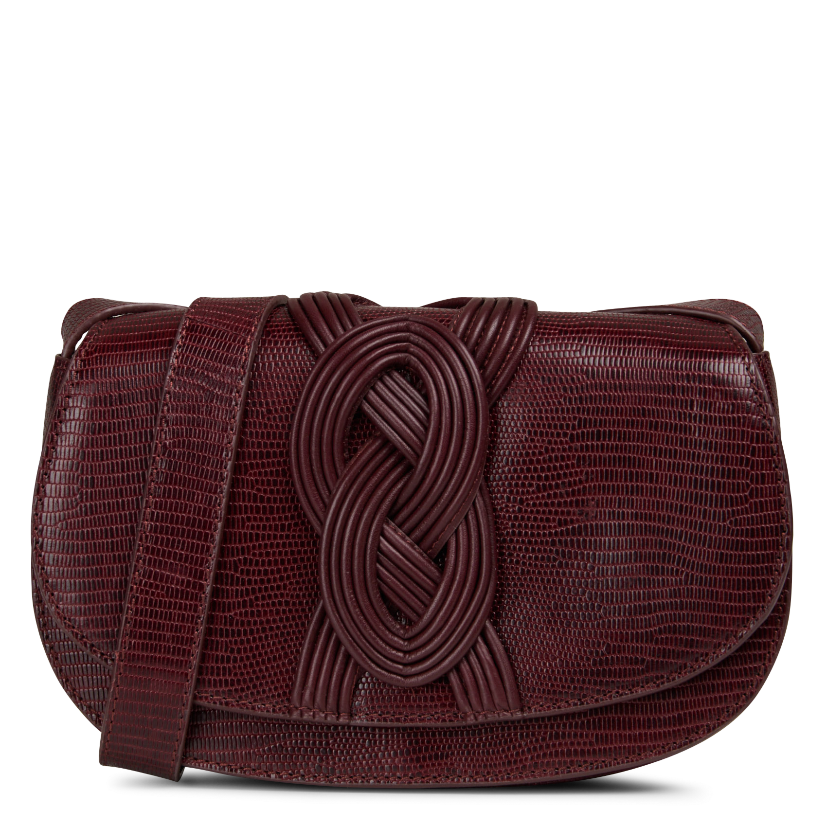 Bolso bandolera de piel MAISON 123 Rojo