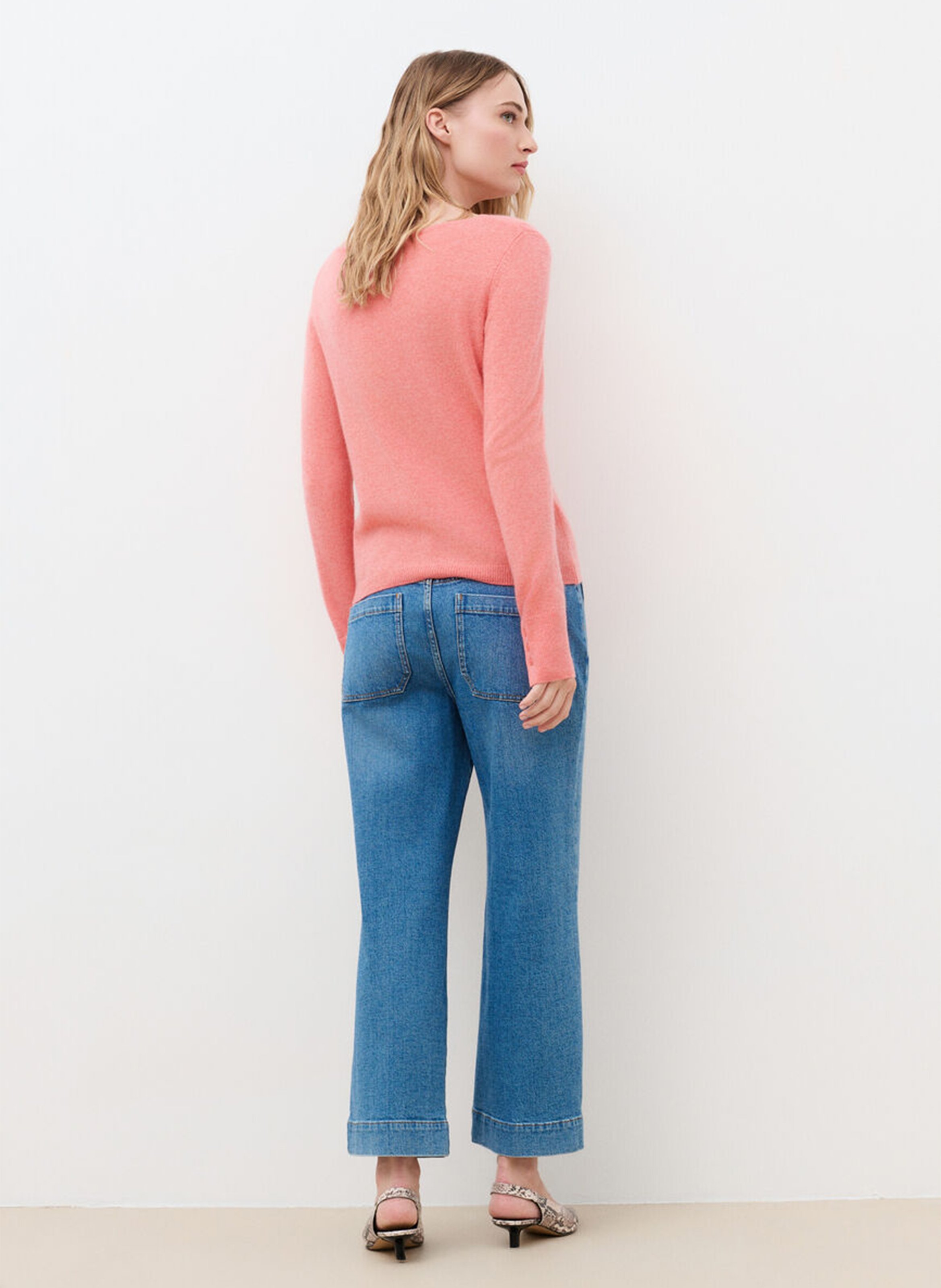 Pull en cachemire col bateau | Rose CAROLL Femme