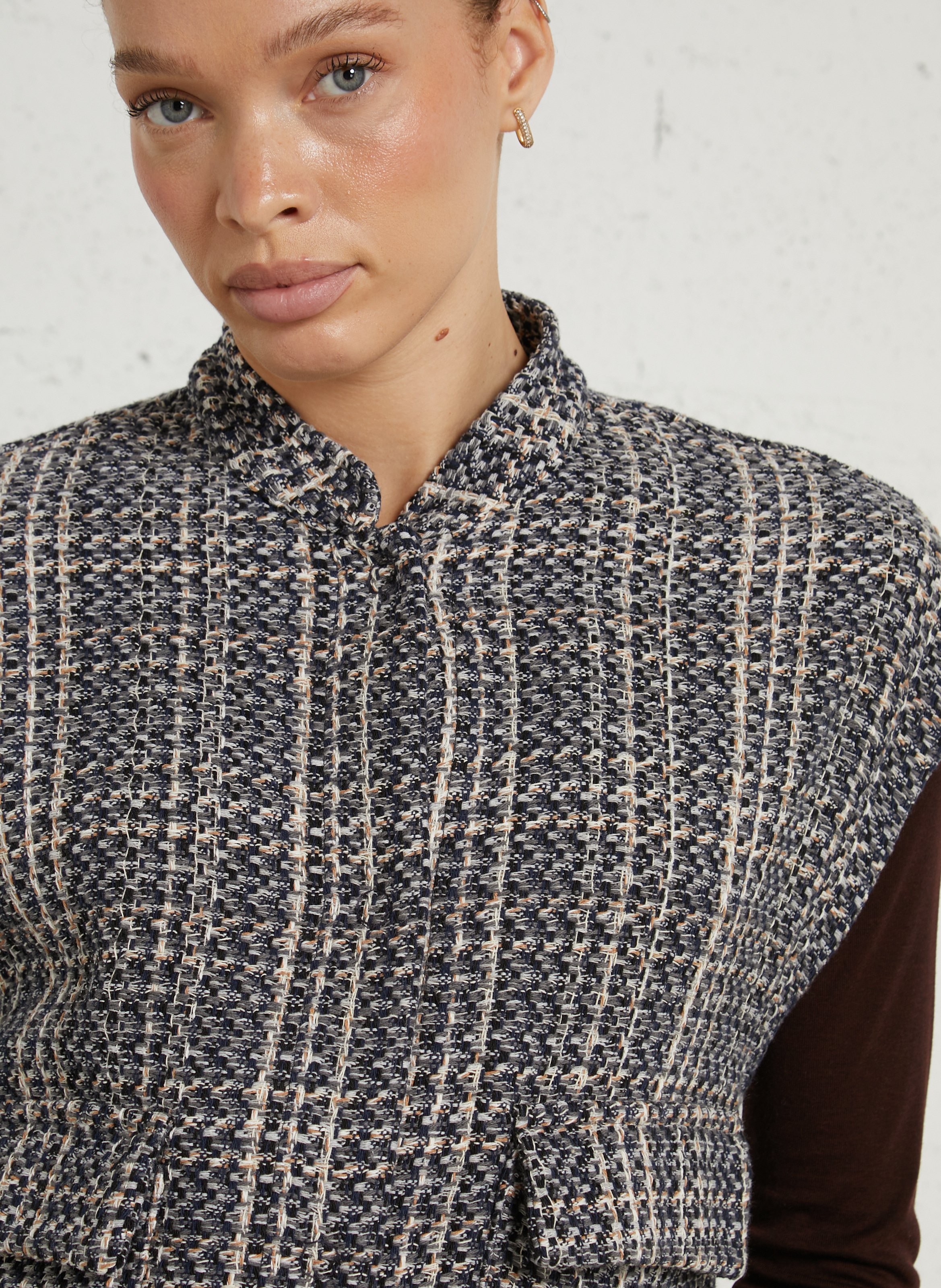 Oversized tweed jacket PLEASE Grey