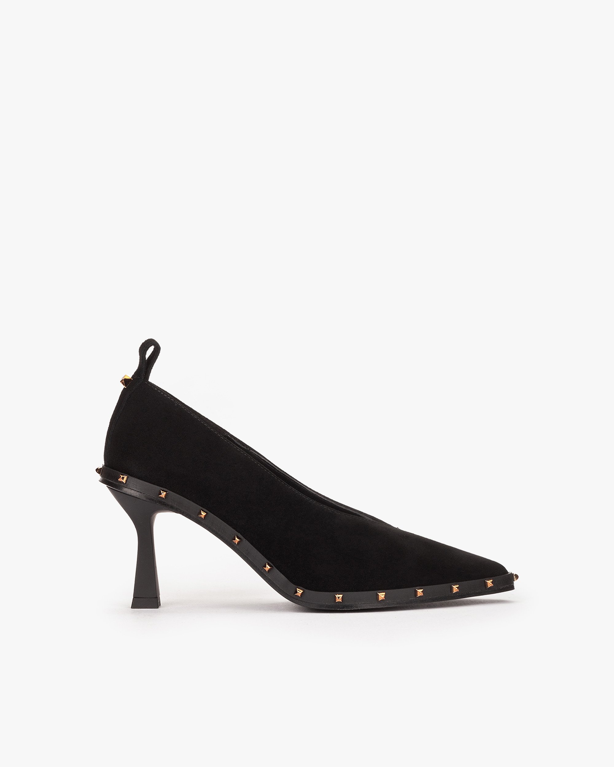 Black studded suede pumps PEDRO MIRALLES Black