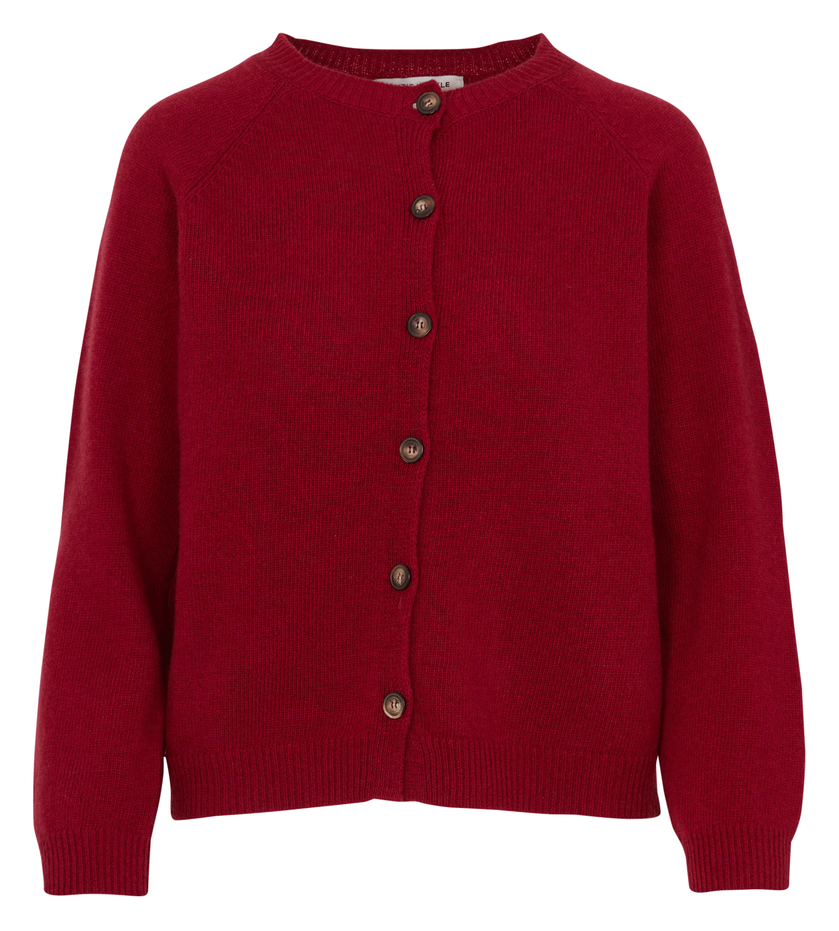 Gilet droit col rond en laine mérinos SUZIE WINKLE