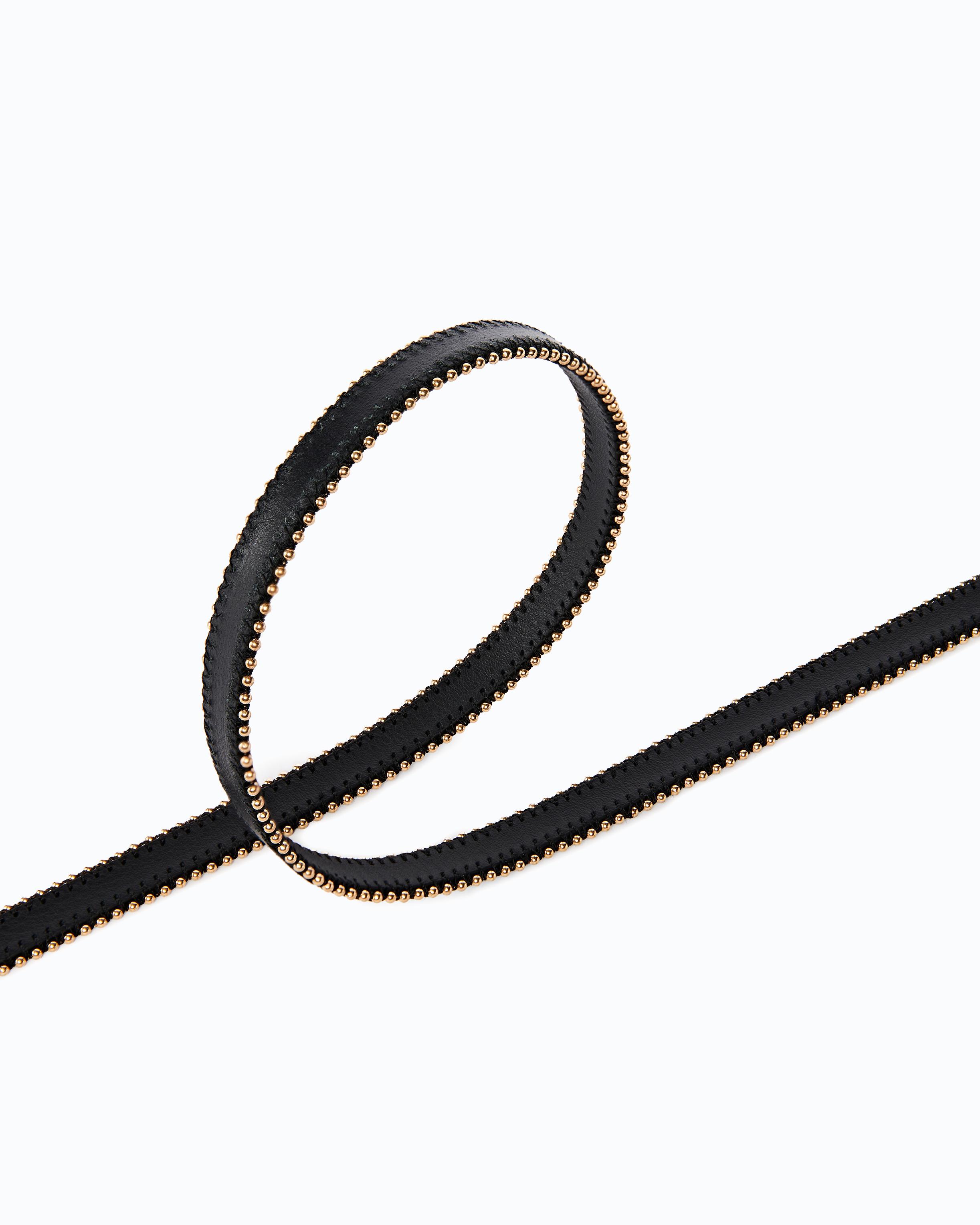 Ceinture en cuir avec mini clous 1 cm PINKO Multicolore