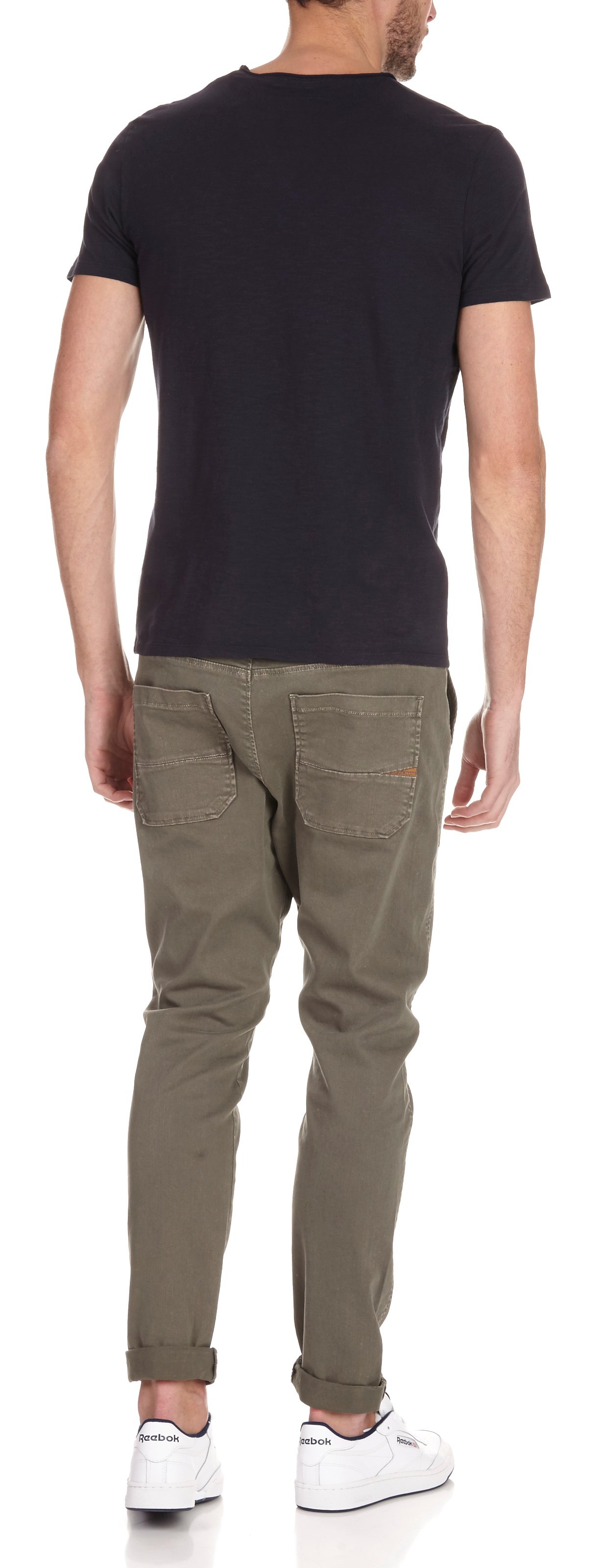 V-neck cotton T-shirt IKKS Blue