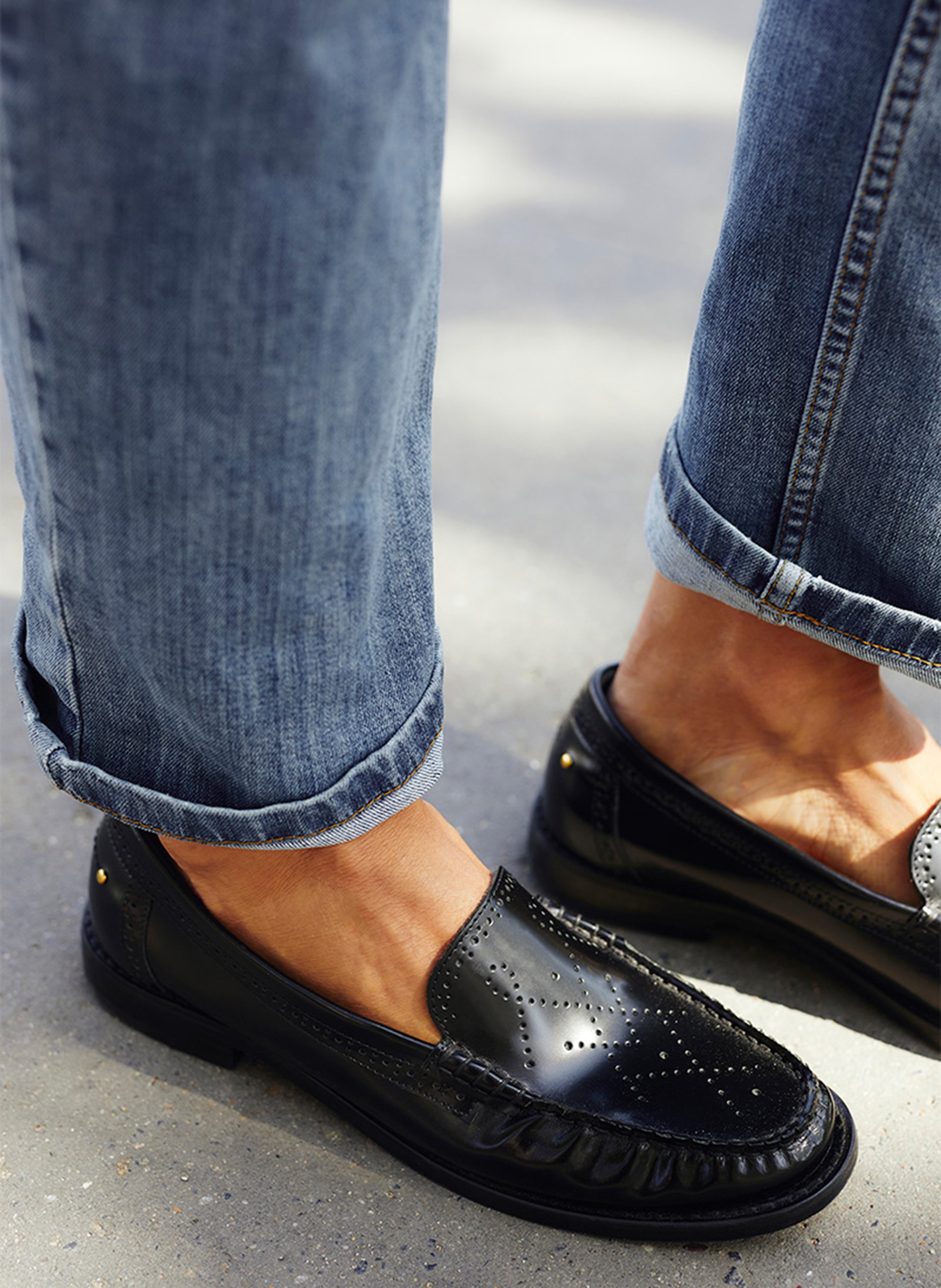 Mocassins en cuir VANESSA BRUNO Noir