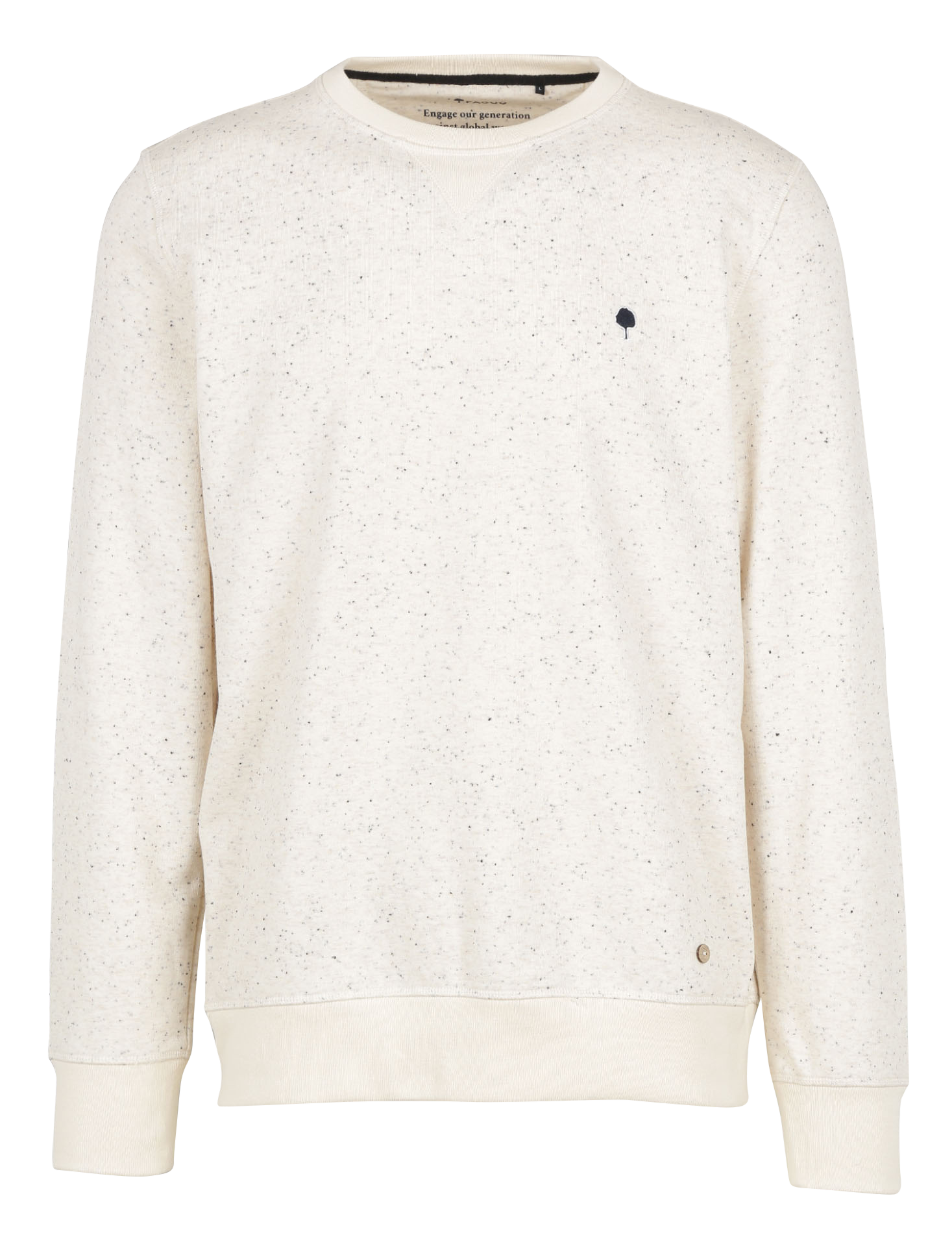 Rundhals-Sweatshirt aus Baumwoll-Mix, Regular Fit FAGUO Beige