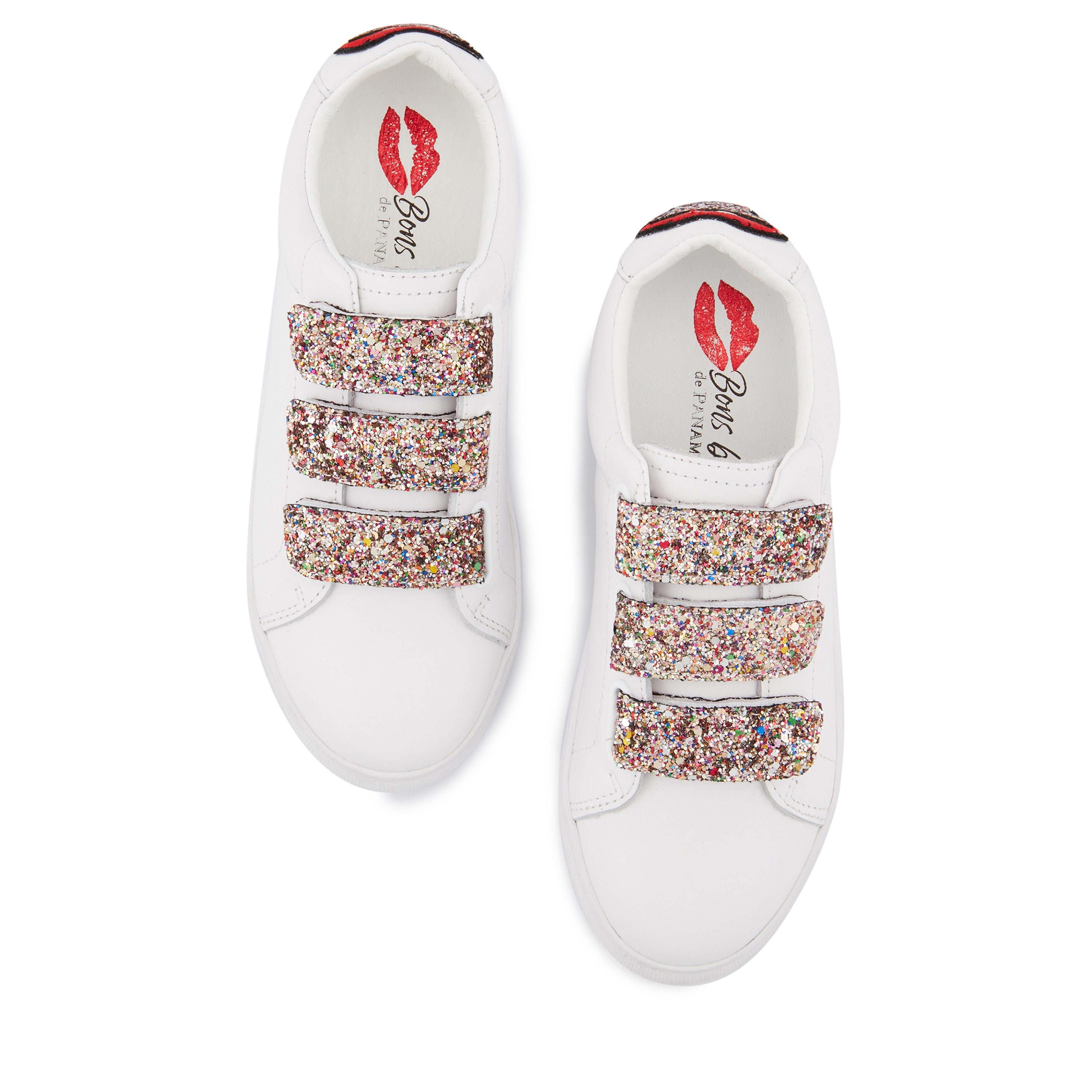 Leather sneakers BONS BAISERS PARIS White