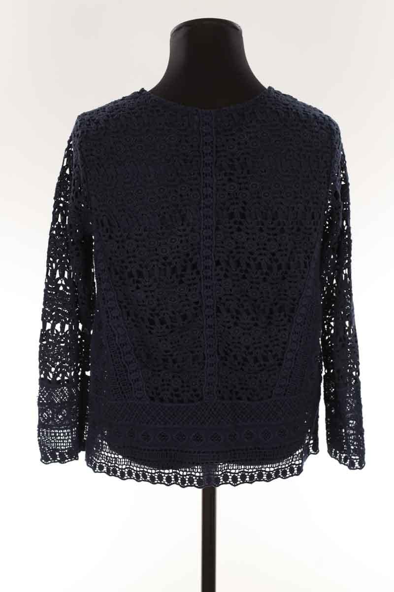 Lace blouse SEZANE - Seconde main Blue