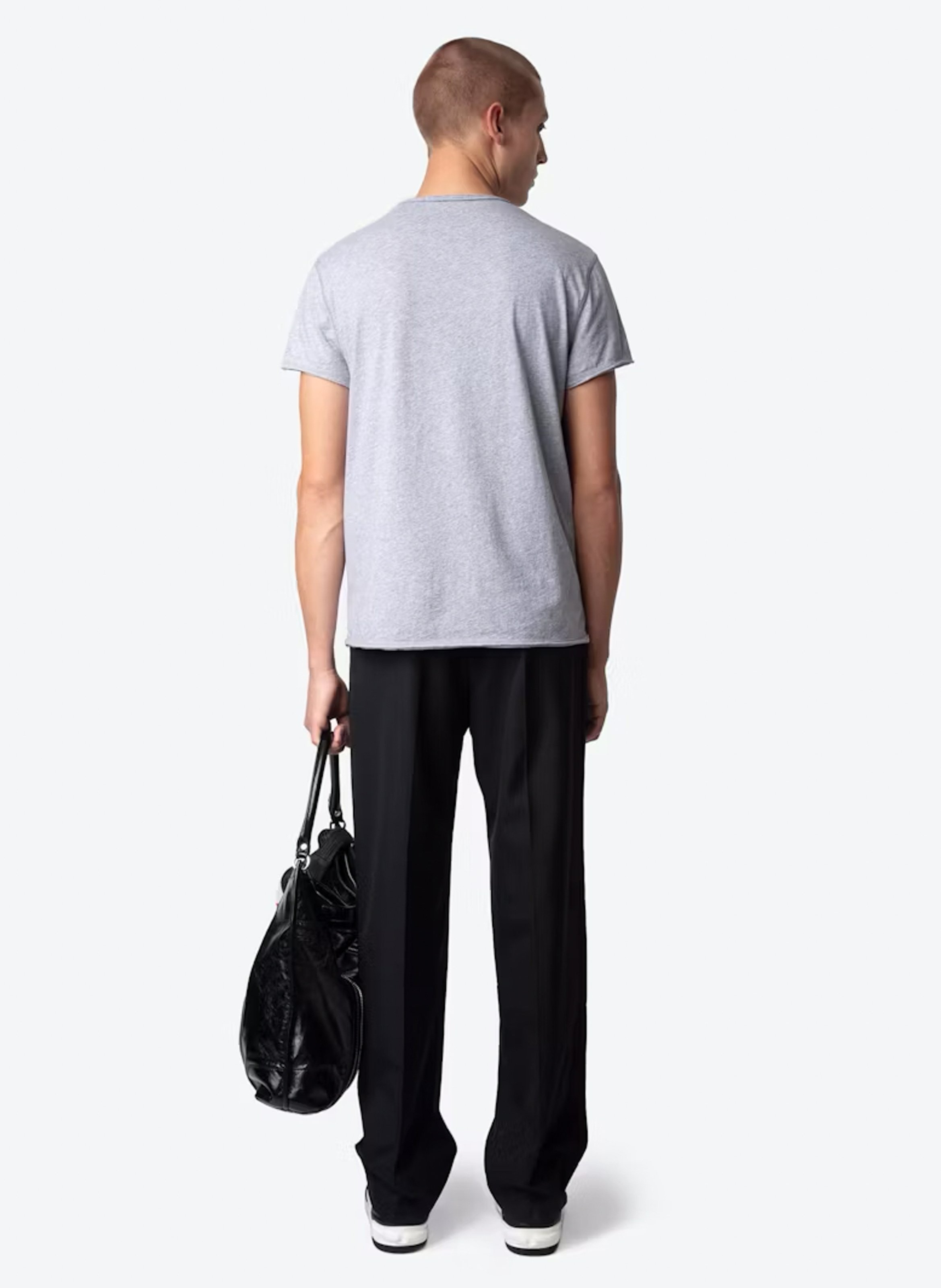 Straight-cut organic cotton T-shirt ZADIG&VOLTAIRE Grey